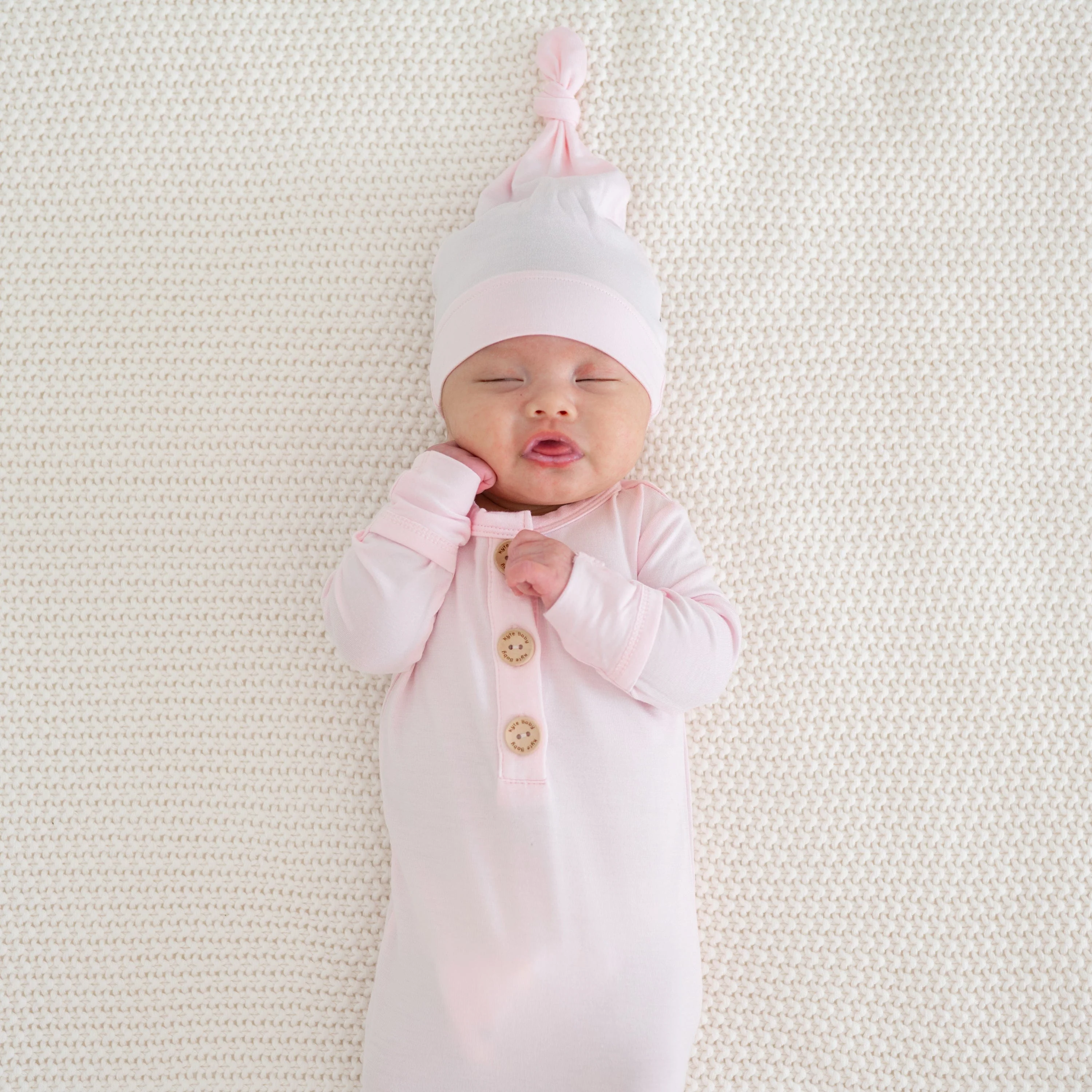 Knotted Gown with Hat Set in Sakura - Image 3