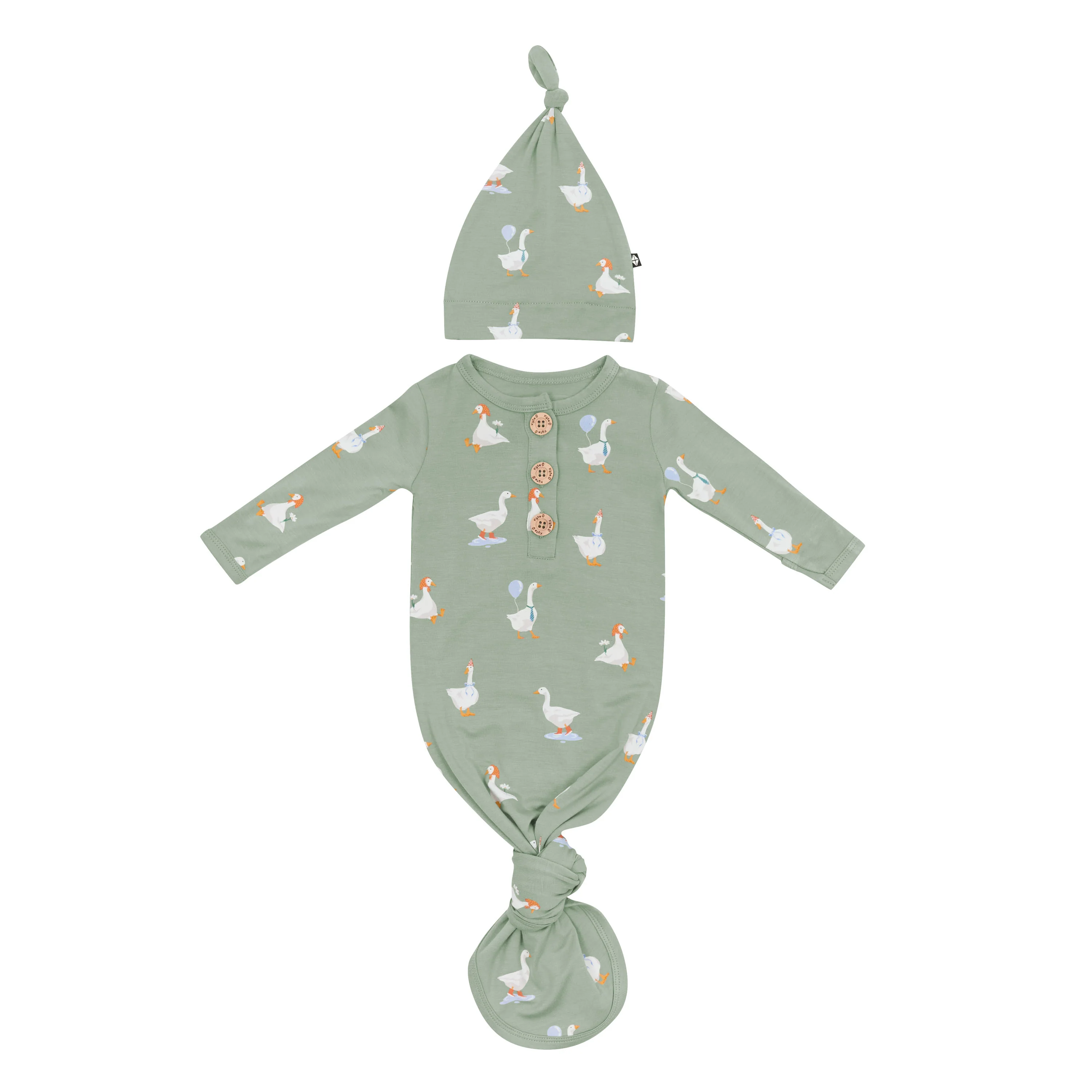 Knotted Gown with Hat Set in Silly Goose - Image 2