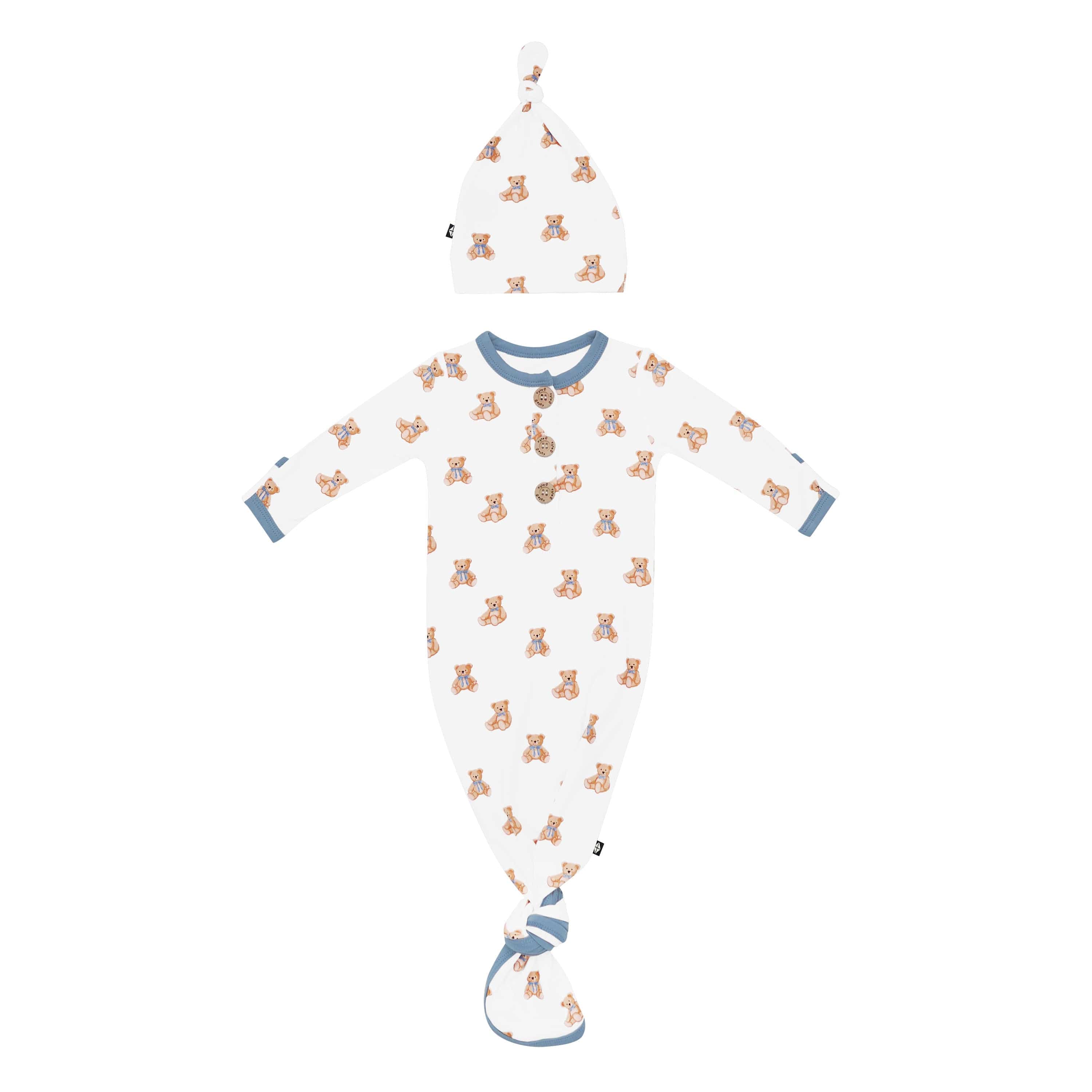 Knotted Gown with Hat Set in Teddy Bear - Image 2
