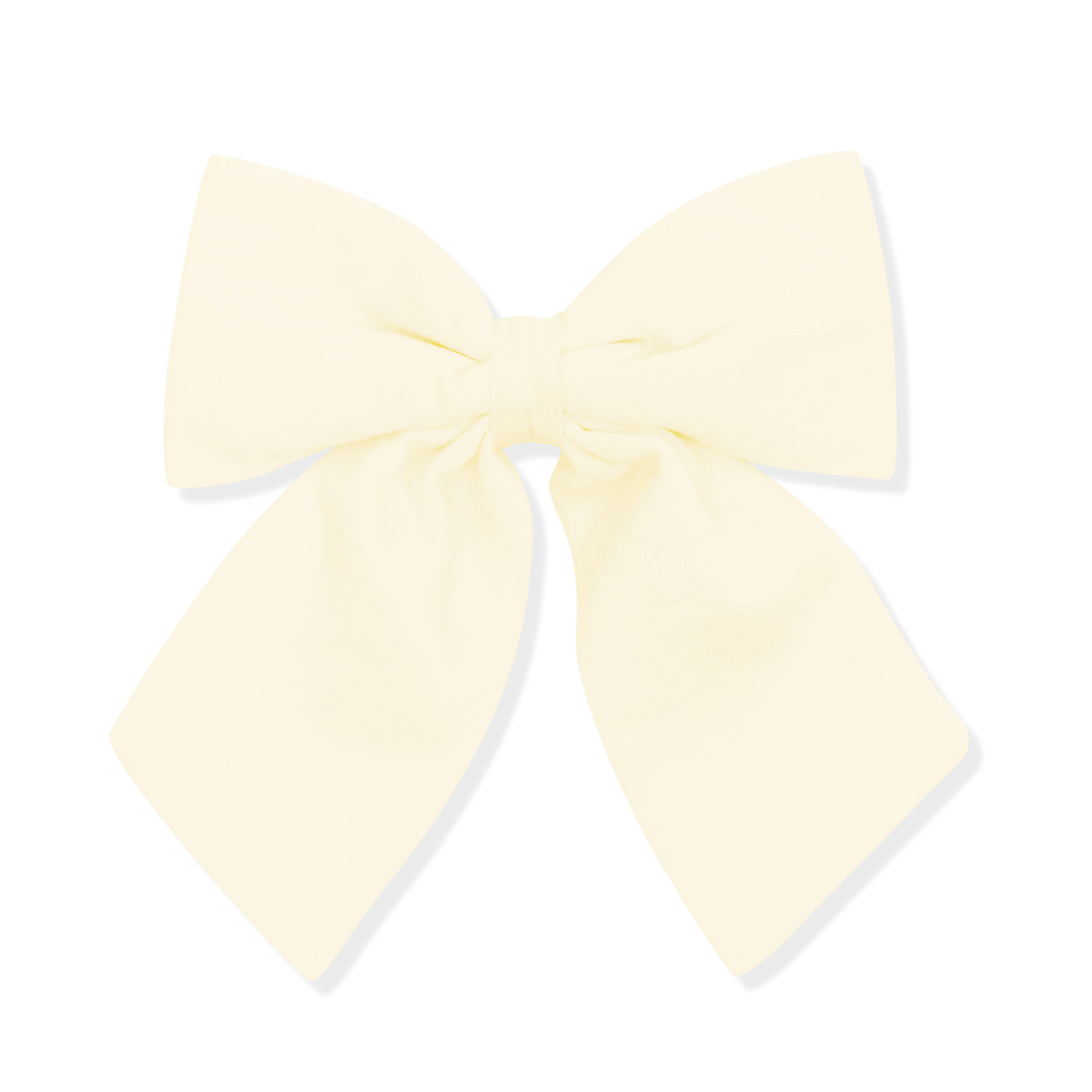 Large Alligator Clip Bow in Chamomile - Image 2