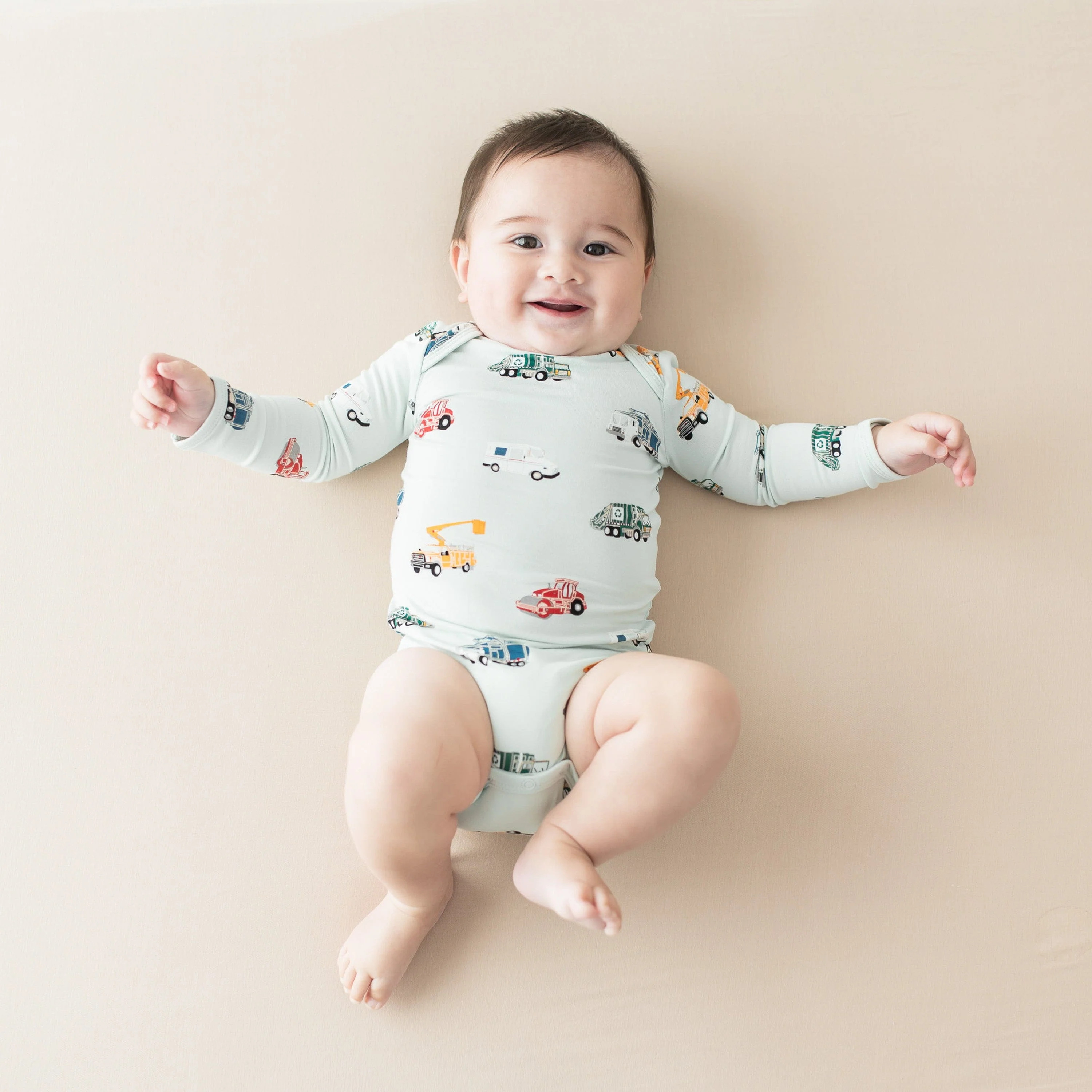 Long Sleeve Bodysuit in City Vehicles - Image 3