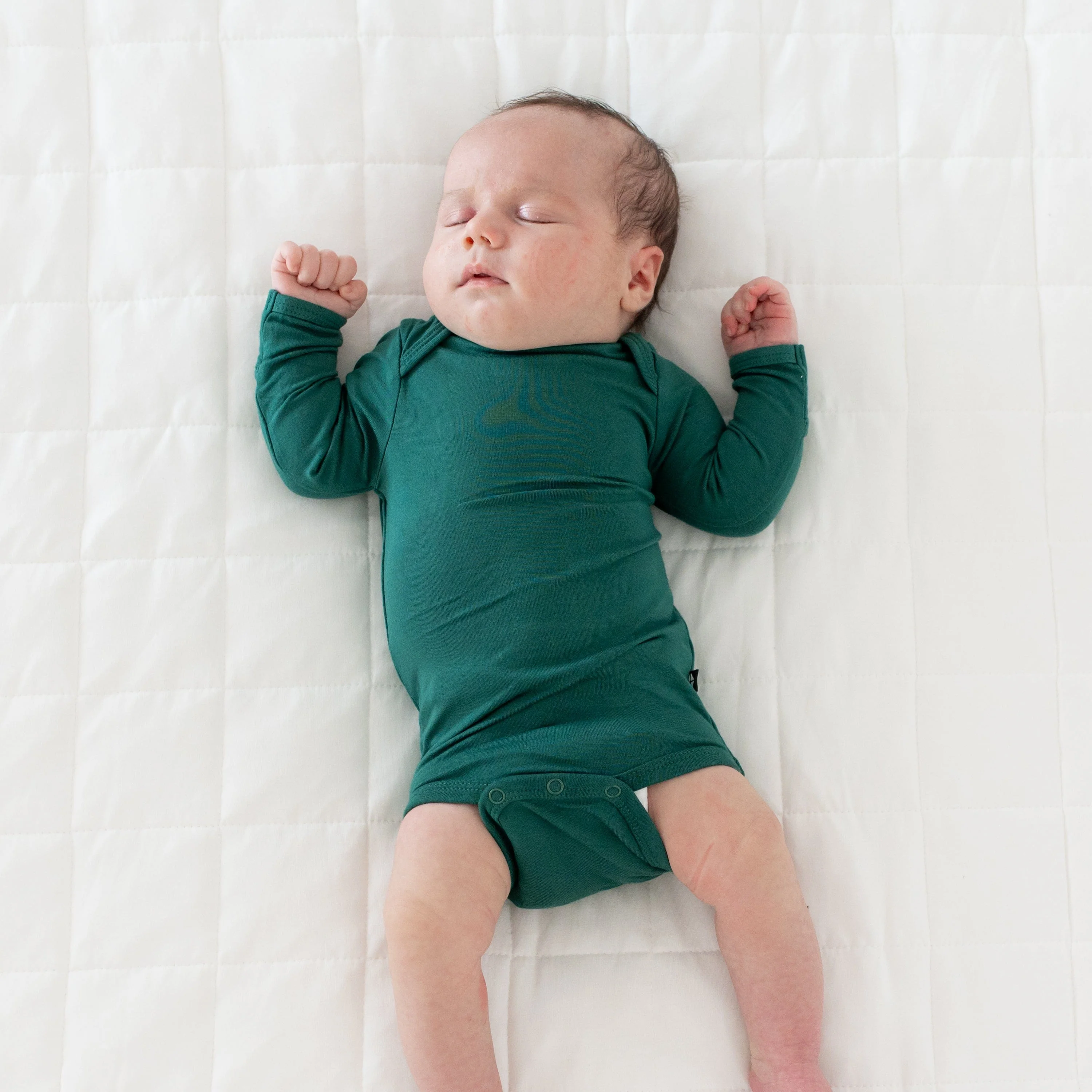Long Sleeve Bodysuit in Emerald - Image 3