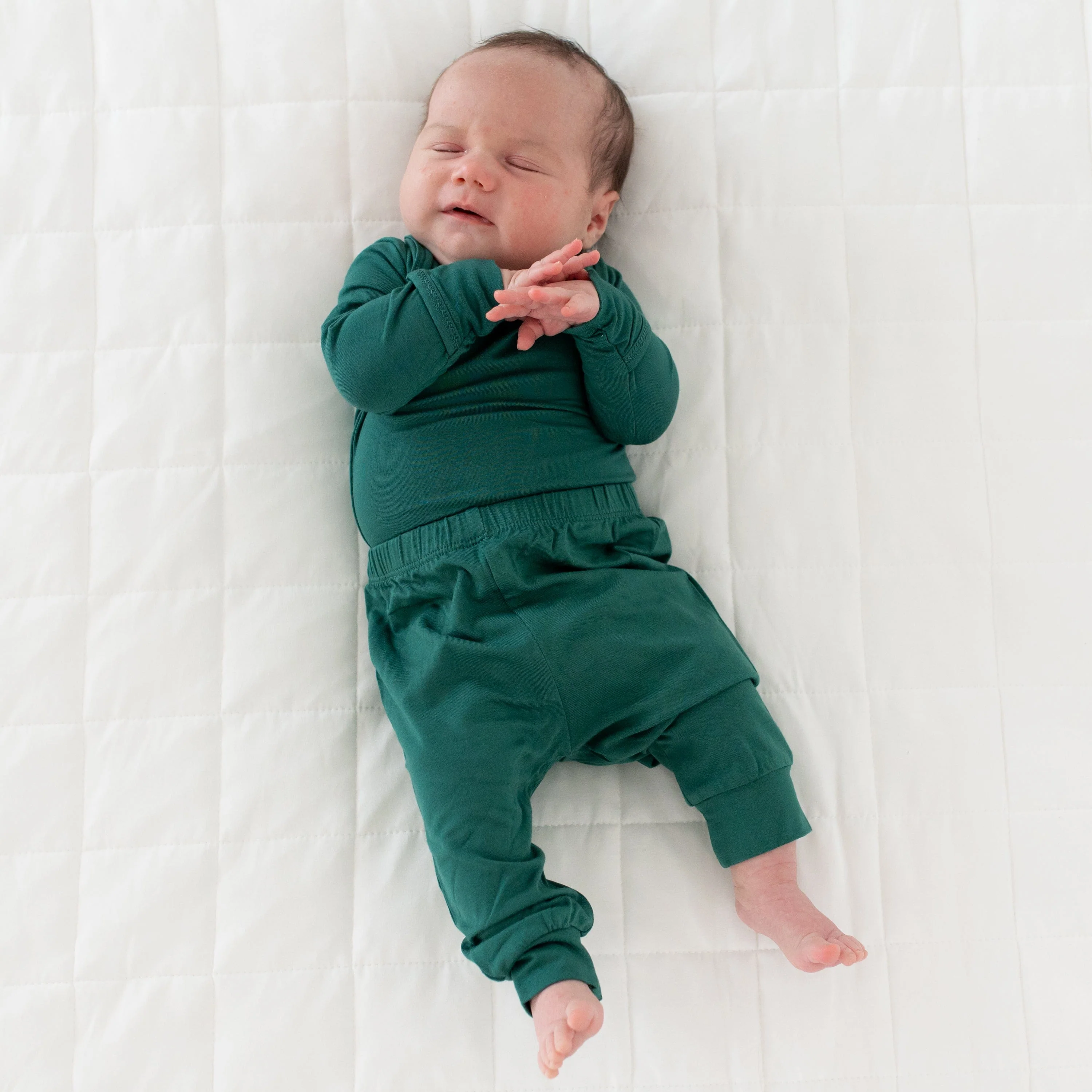 Long Sleeve Bodysuit in Emerald - Image 4