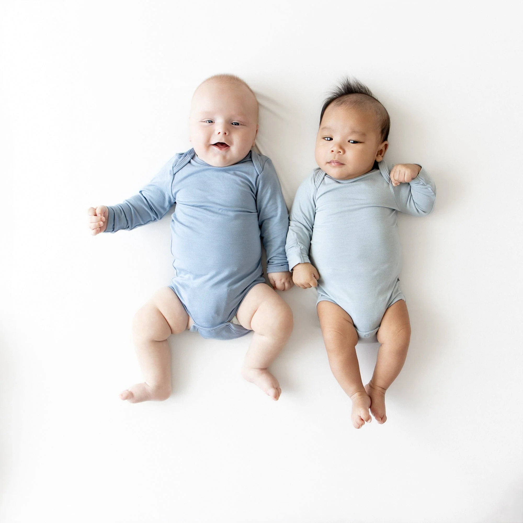 Long Sleeve Bodysuit in Fog - Image 3