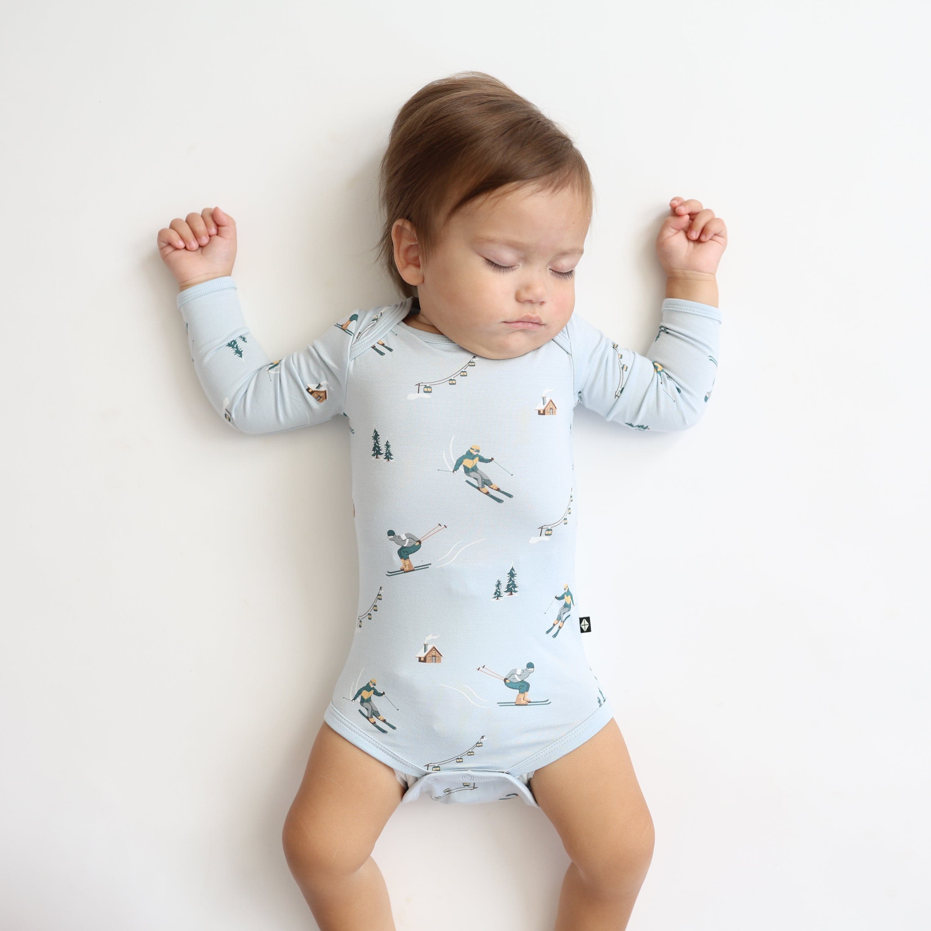 Long Sleeve Bodysuit in Ski - Image 3