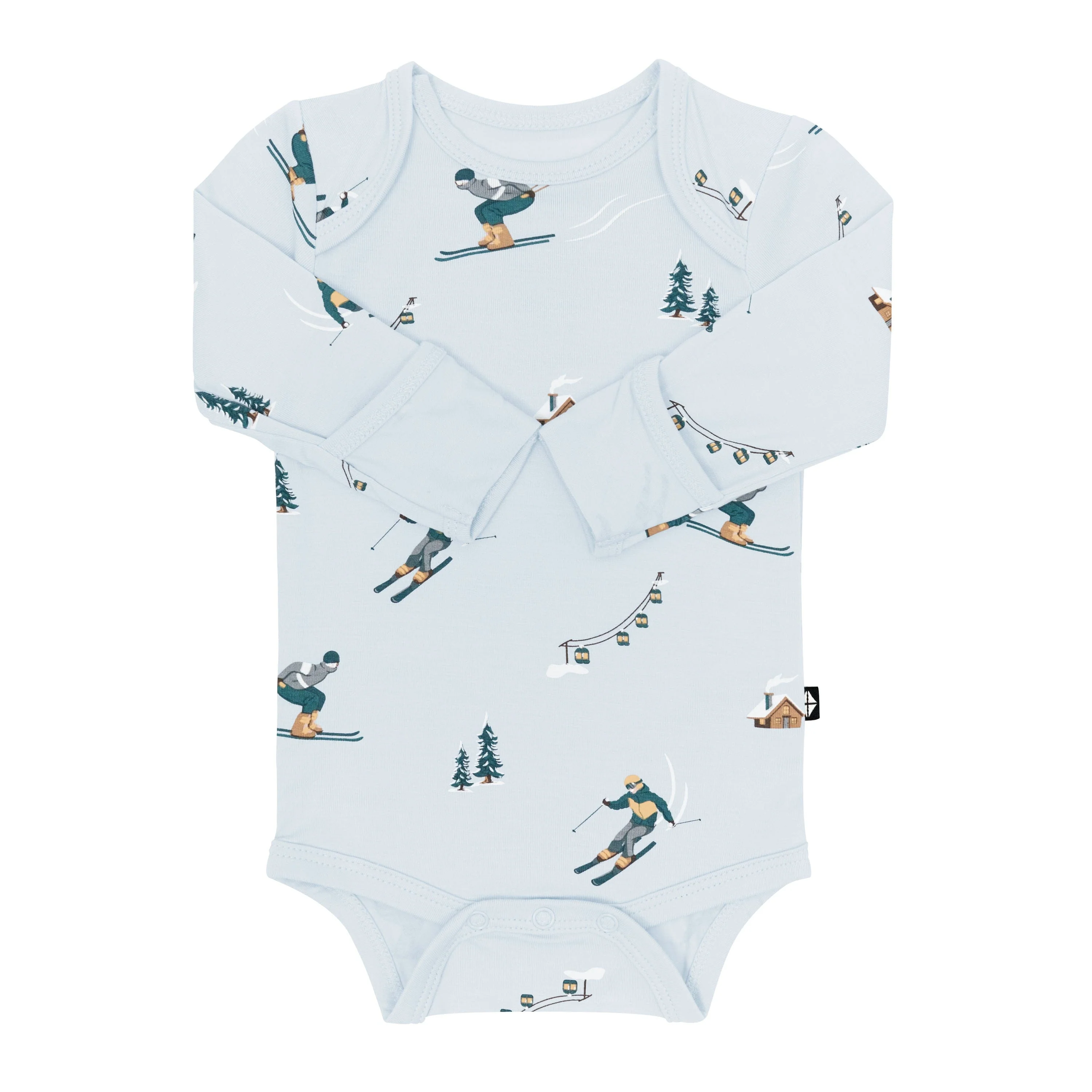 Long Sleeve Bodysuit in Ski - Image 4