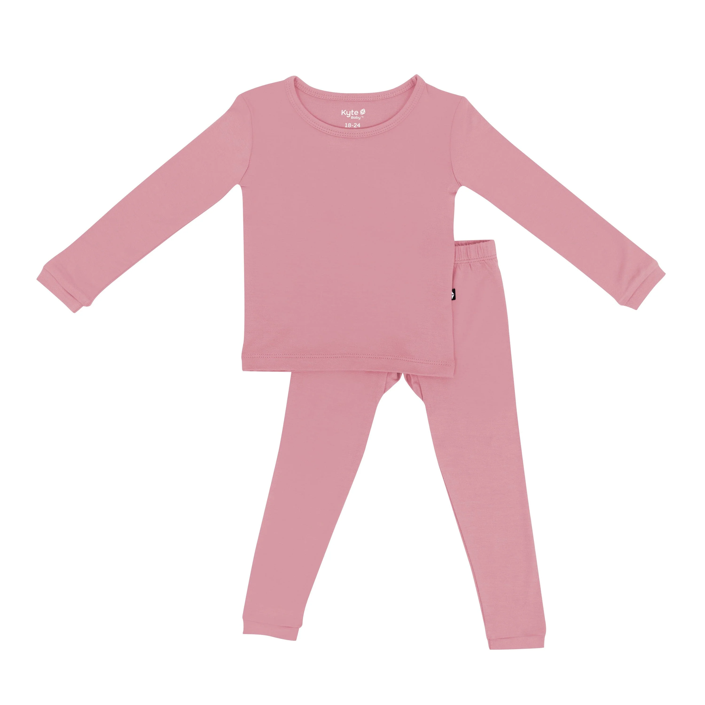 Long Sleeve Pajamas in Apple Blossom - Image 2