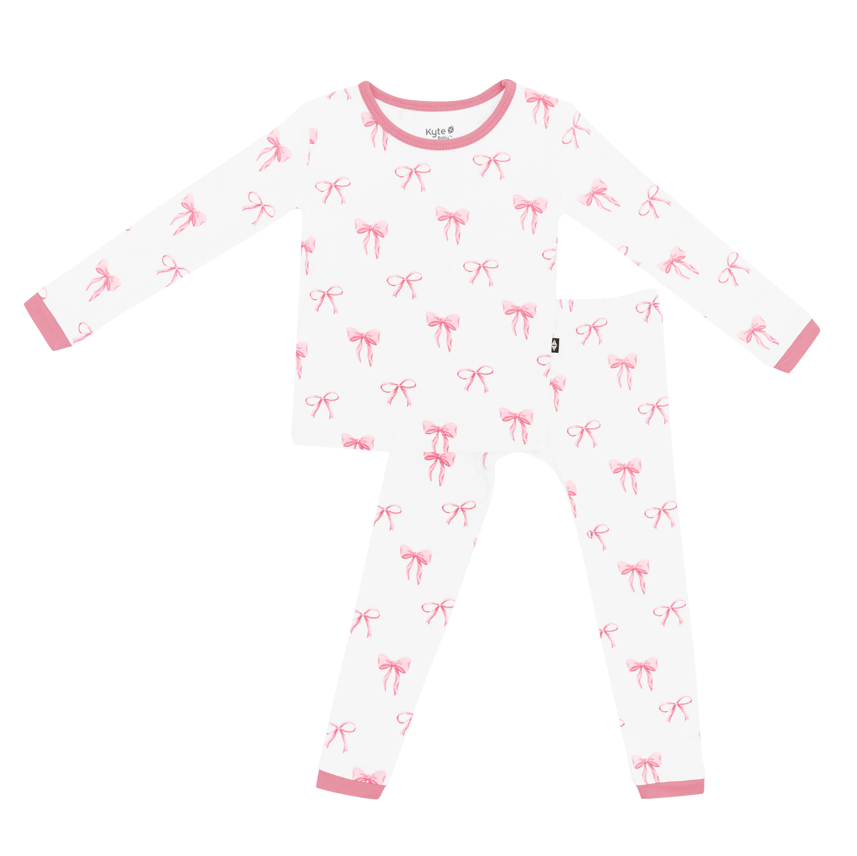 Long Sleeve Pajamas in Bow - Image 2