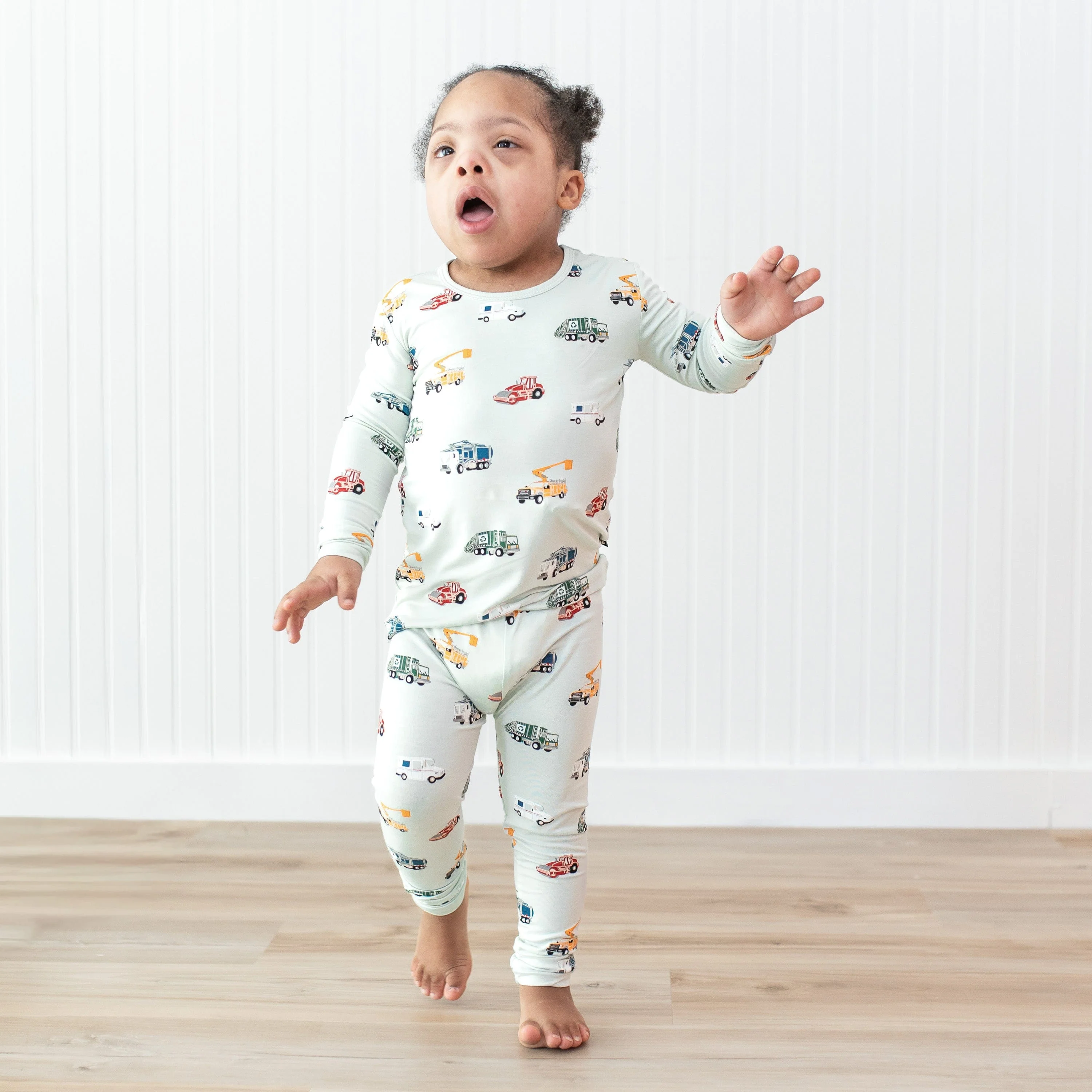 Long Sleeve Pajamas in City Vehicles - Image 3