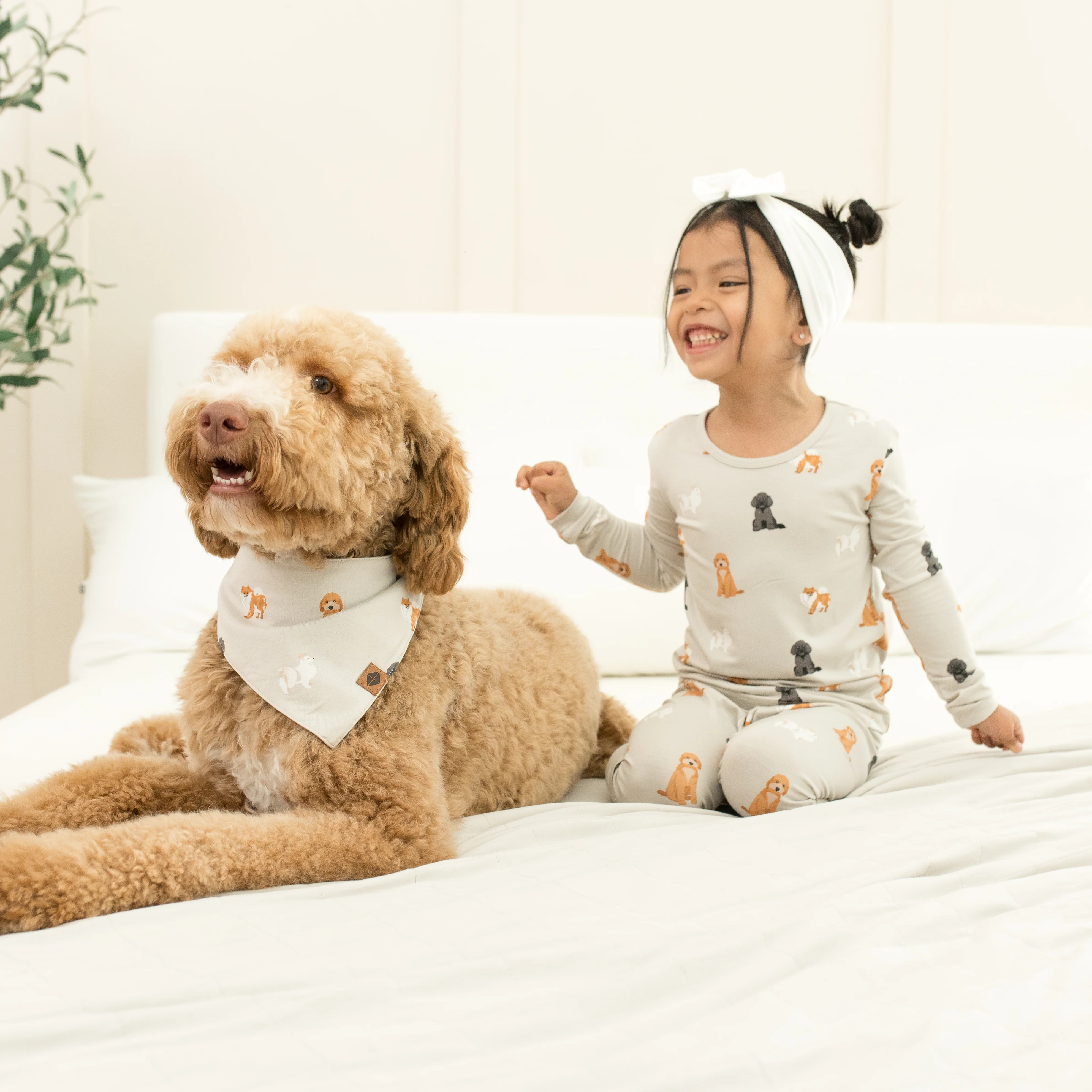 Long Sleeve Pajamas in Fluffy Dog - Image 3