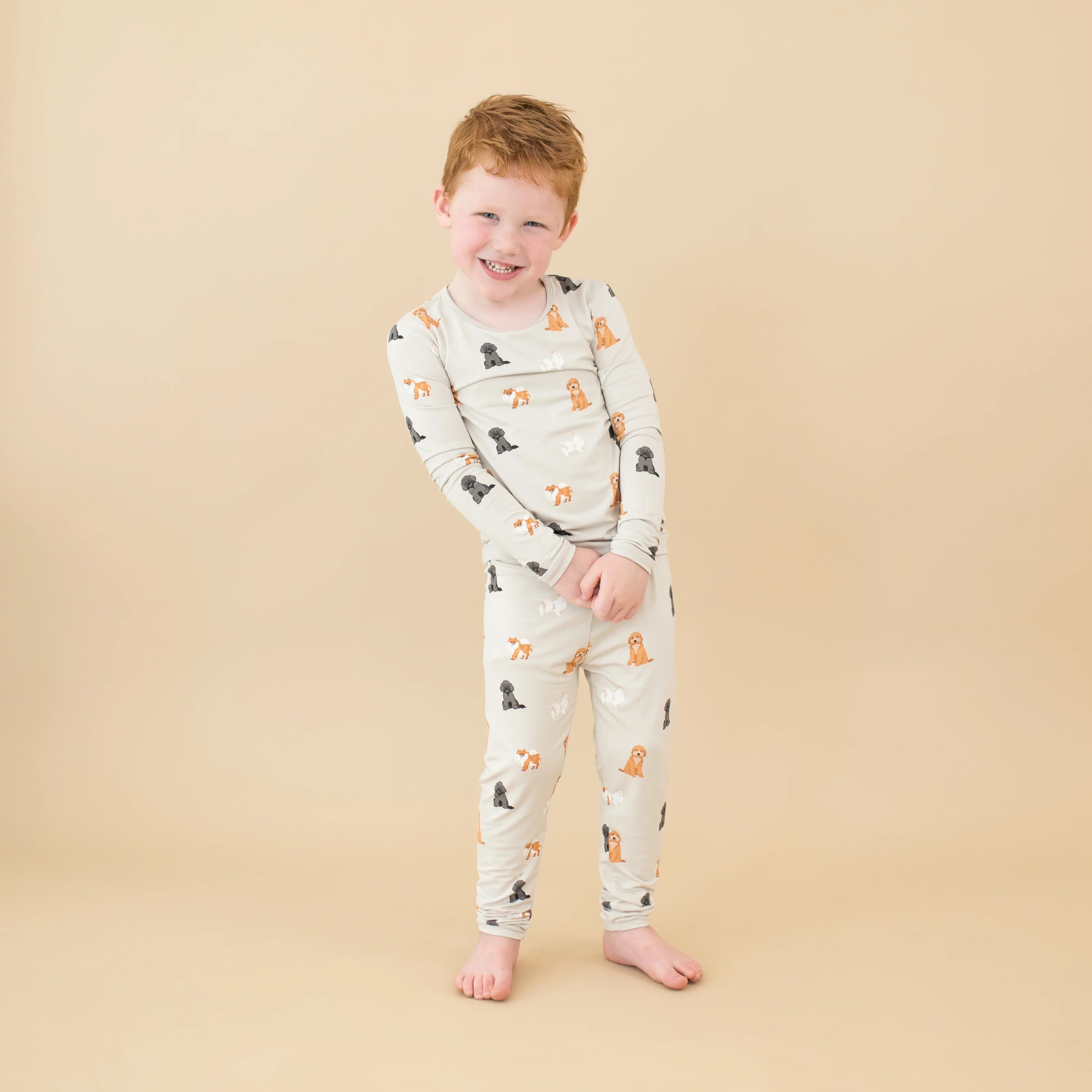 Long Sleeve Pajamas in Fluffy Dog - Image 5