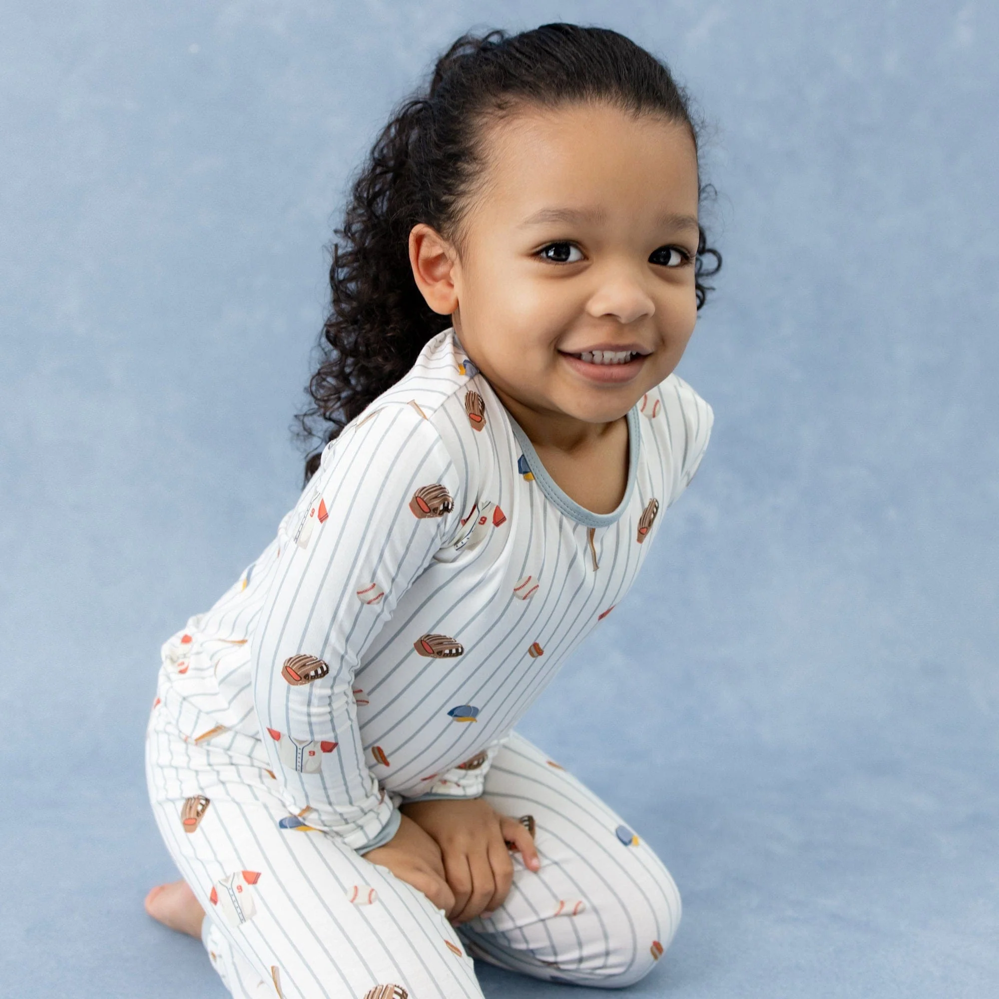 Long Sleeve Pajamas in Home Run - Image 5
