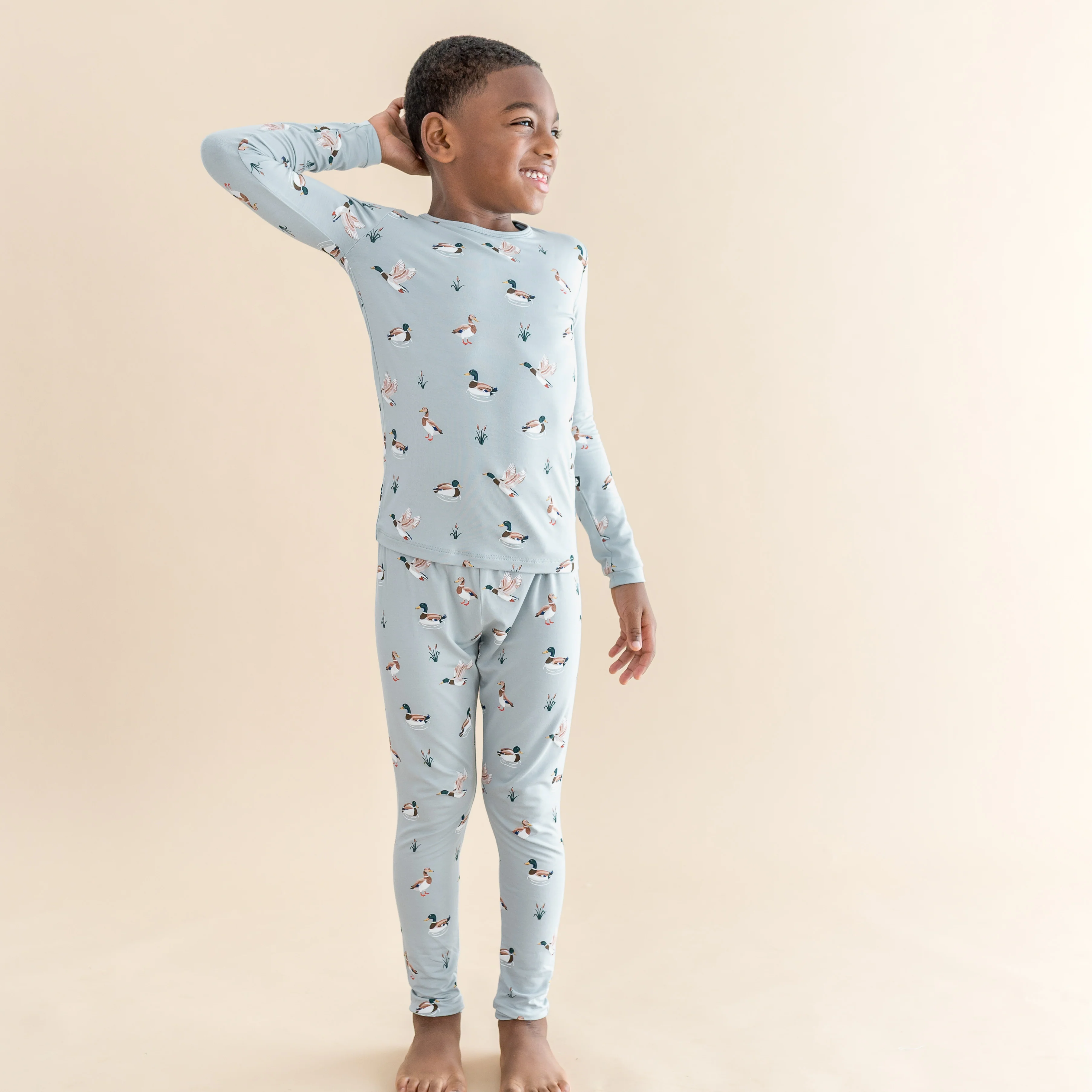 Long Sleeve Pajamas in Mallard Duck - Image 6