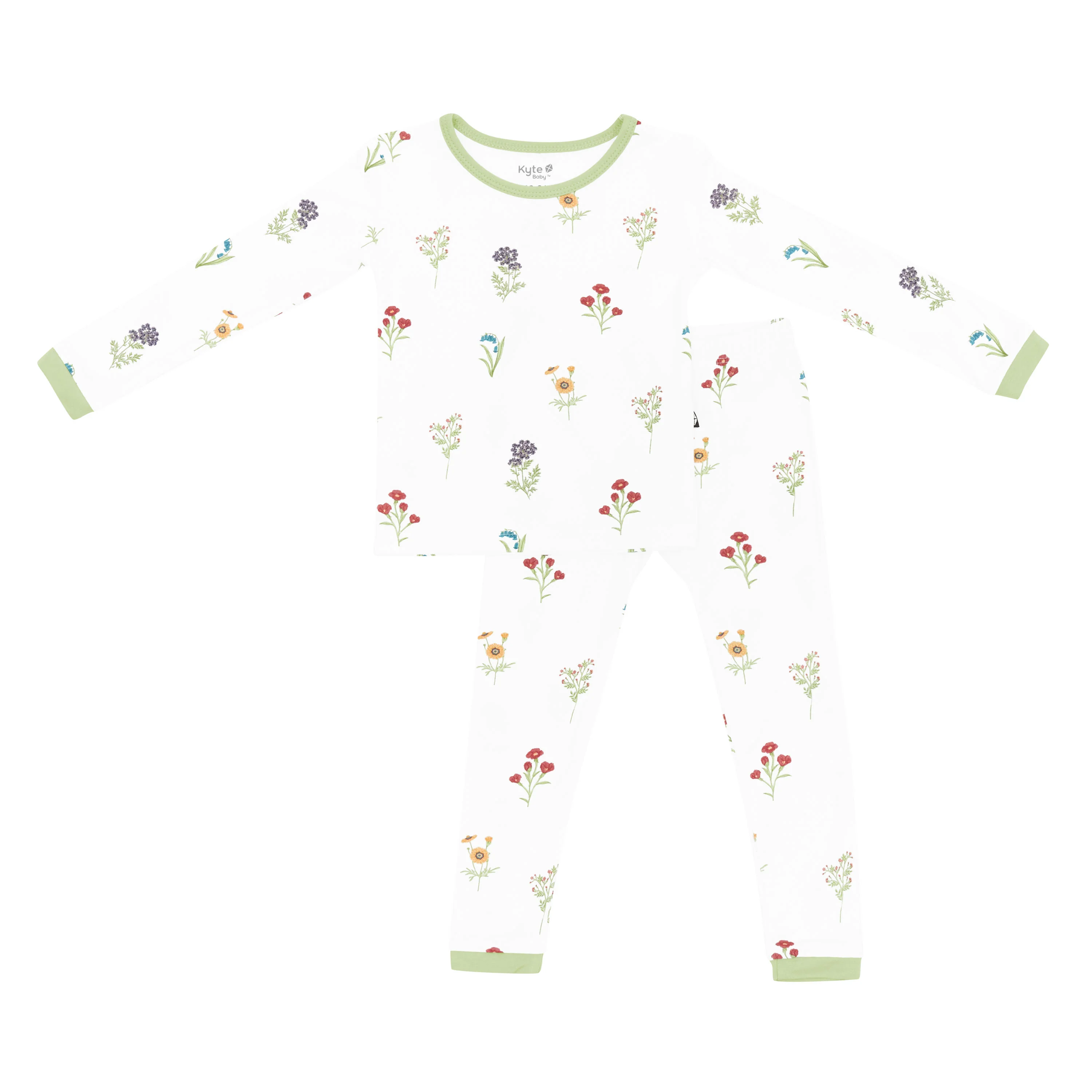 Long Sleeve Pajamas in Wildflower - Image 2