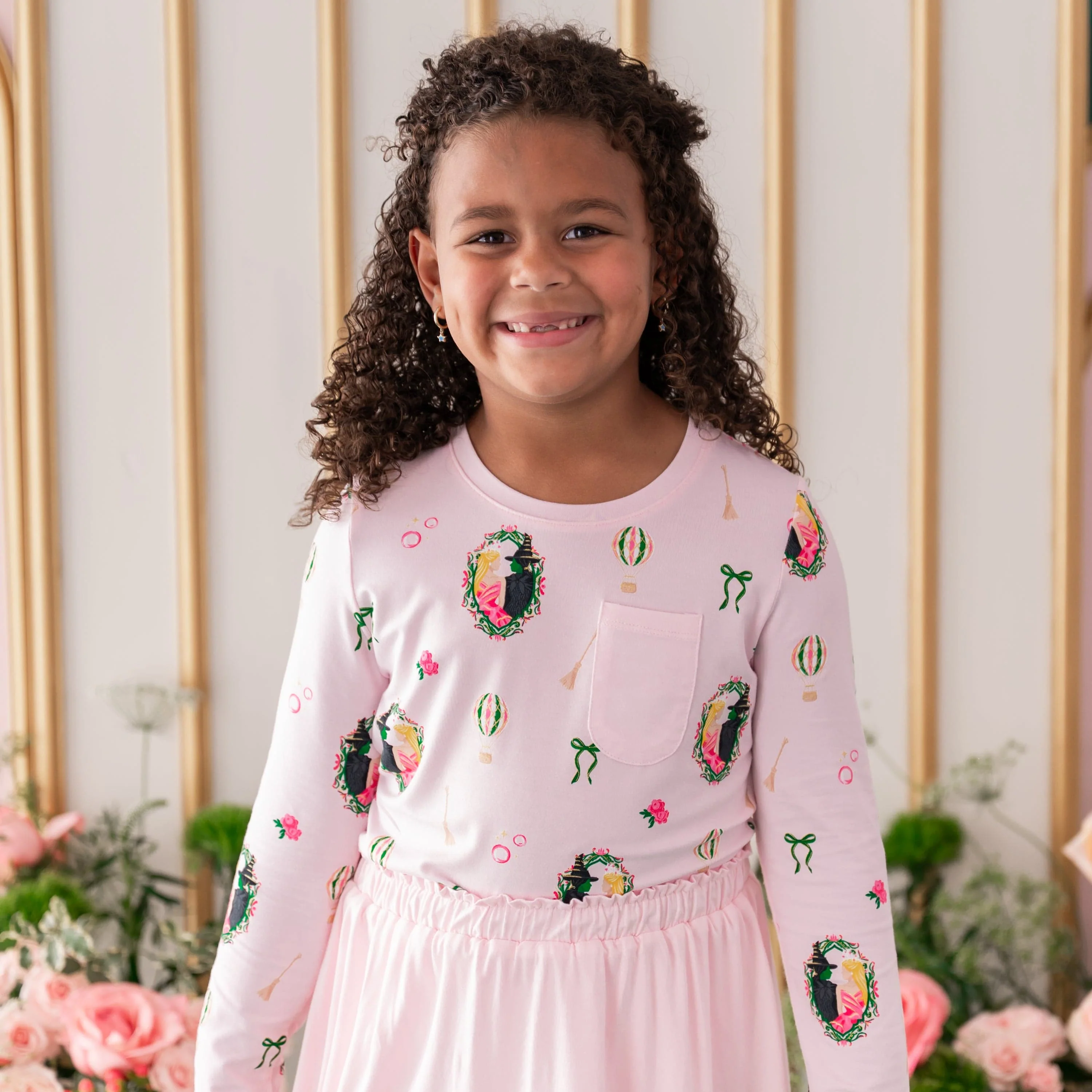 Long Sleeve Toddler Crew Neck Tee in Wicked - Image 3