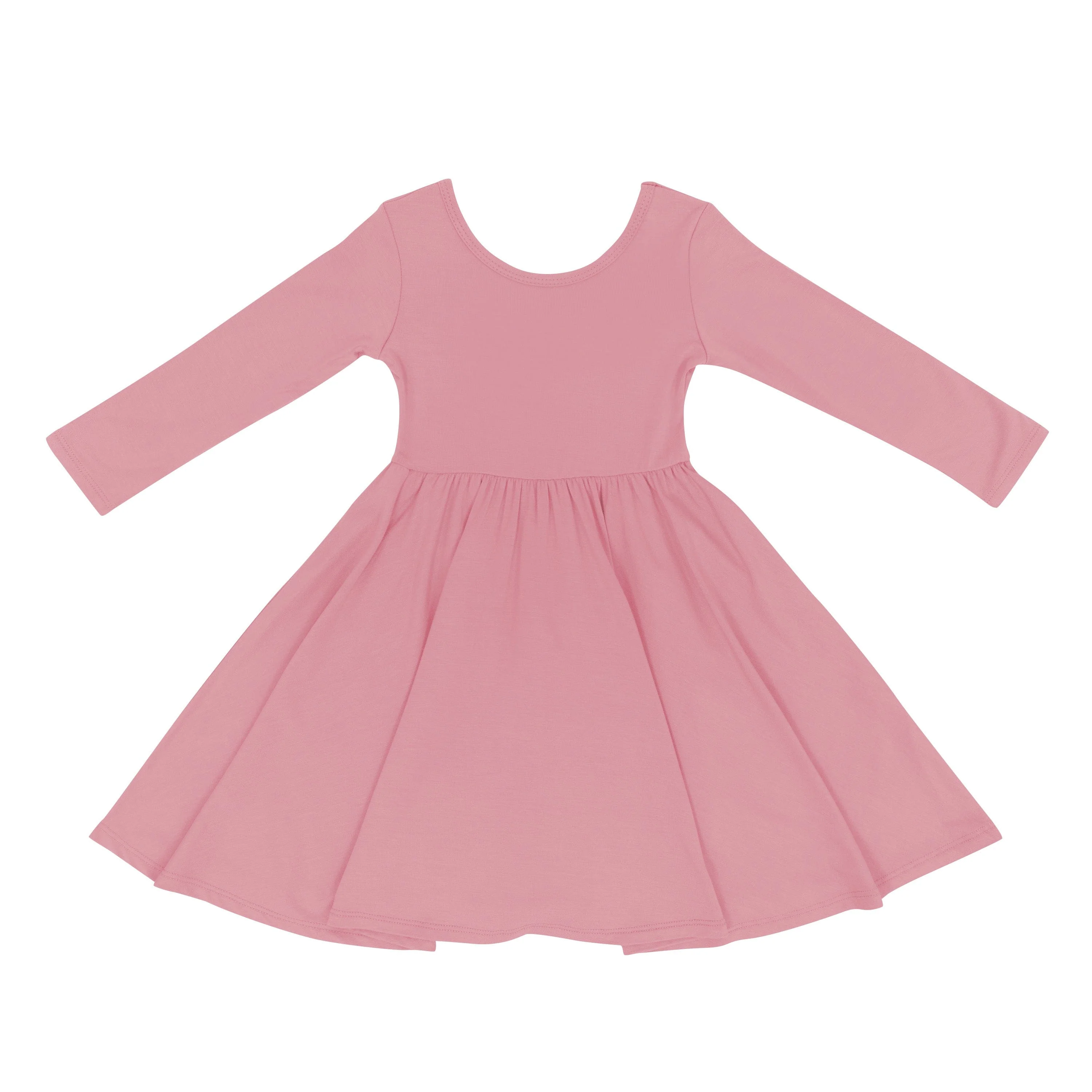 Long Sleeve Twirl Dress in Apple Blossom - Image 2