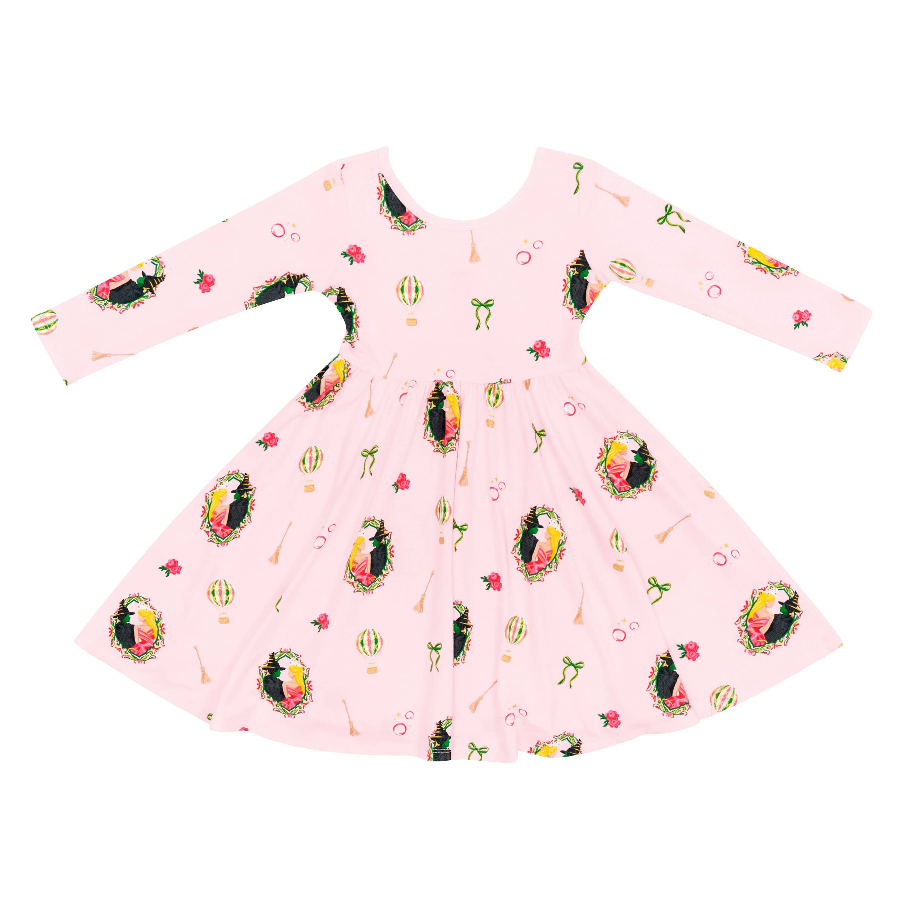 Long Sleeve Twirl Dress in Wicked - Image 2