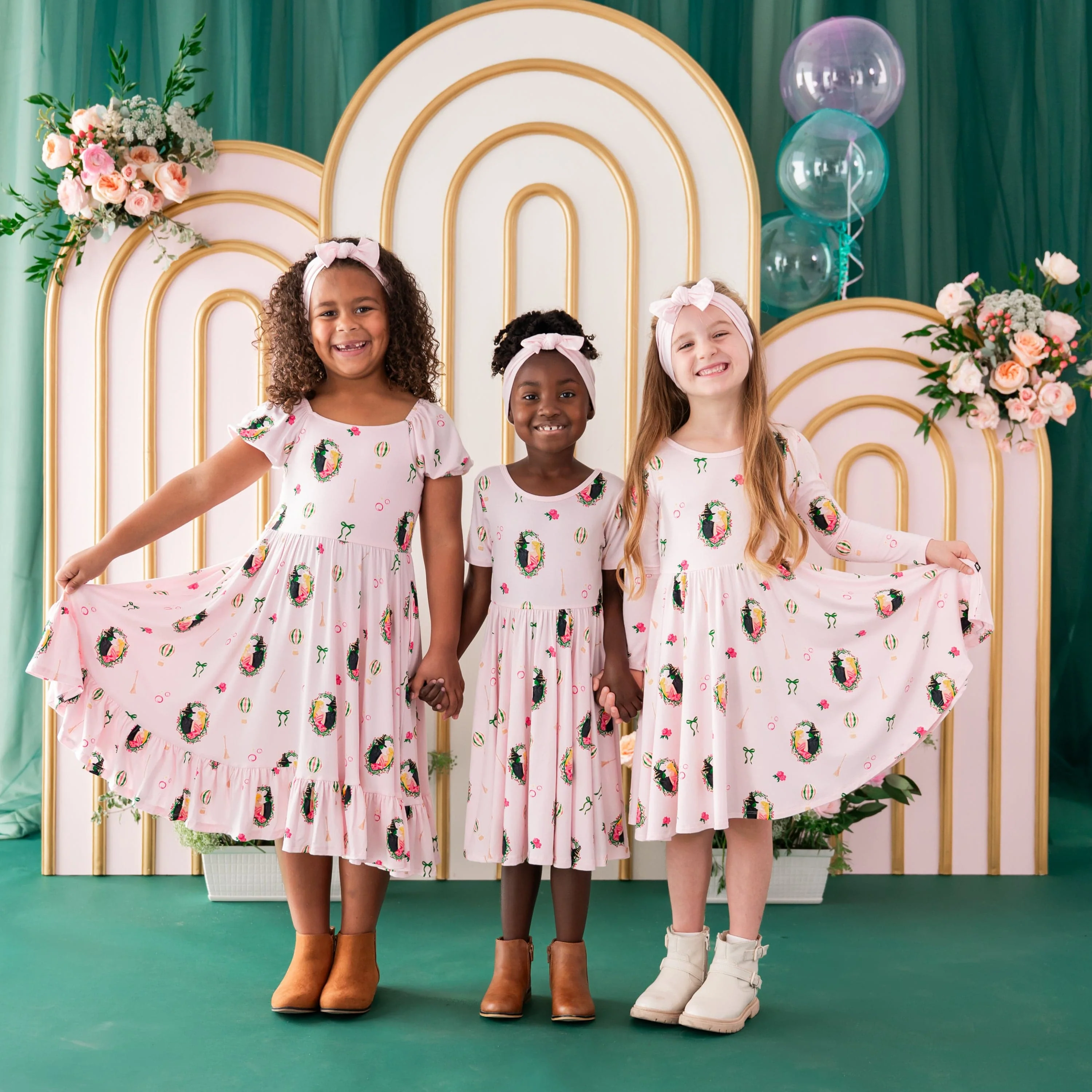 Long Sleeve Twirl Dress in Wicked - Image 4