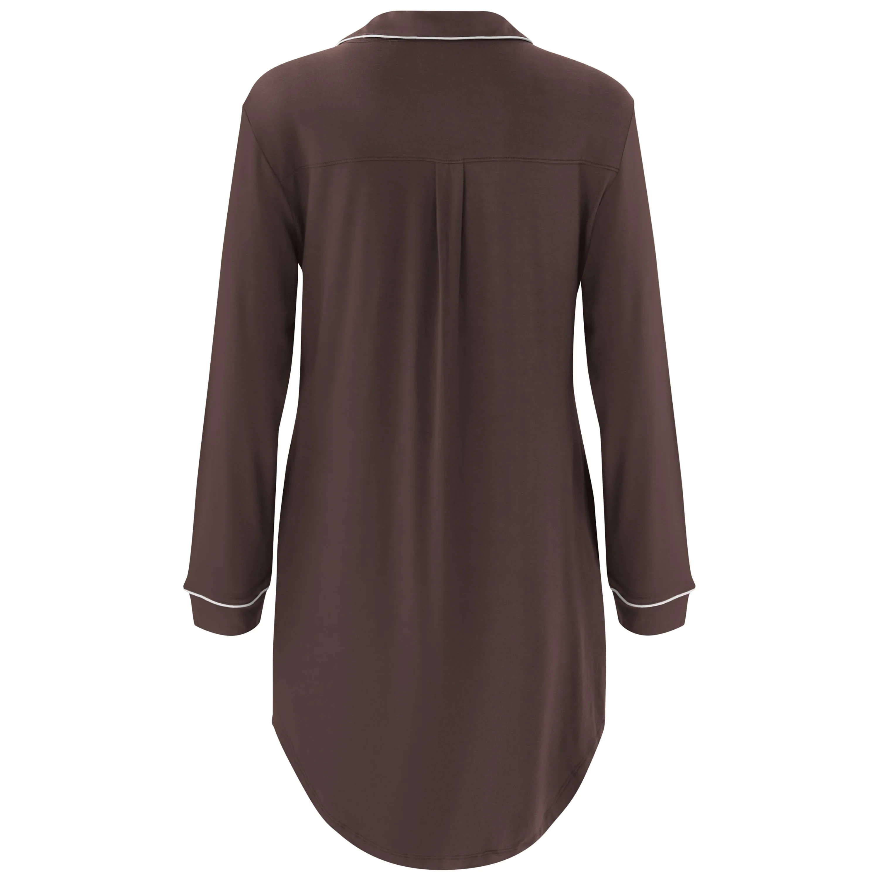 Long Sleeve Women’s Nightshirt in Espresso - Image 5