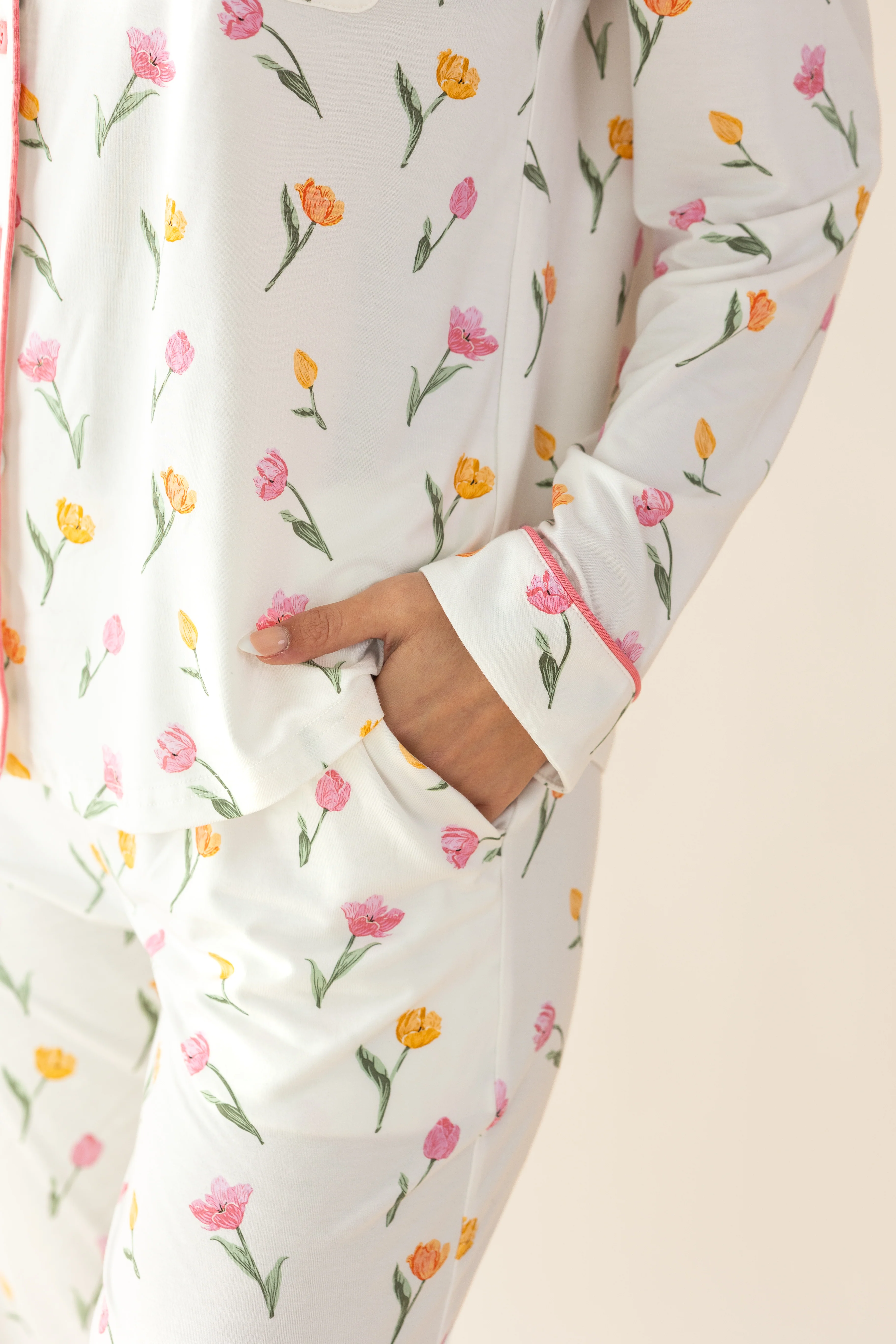 Long-Sleeved Women's Pajama Set in Tulip - Image 5