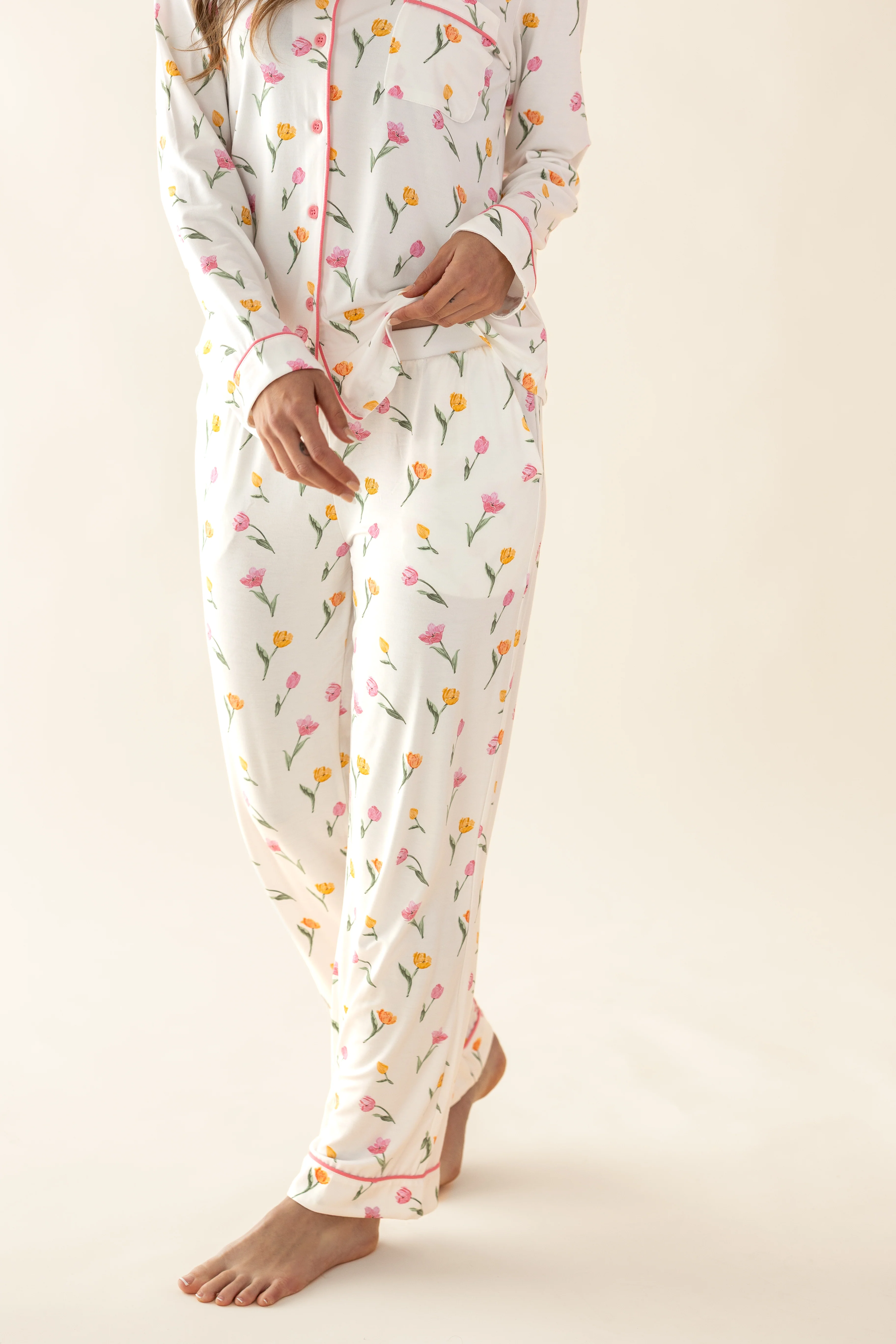 Long-Sleeved Women's Pajama Set in Tulip - Image 6