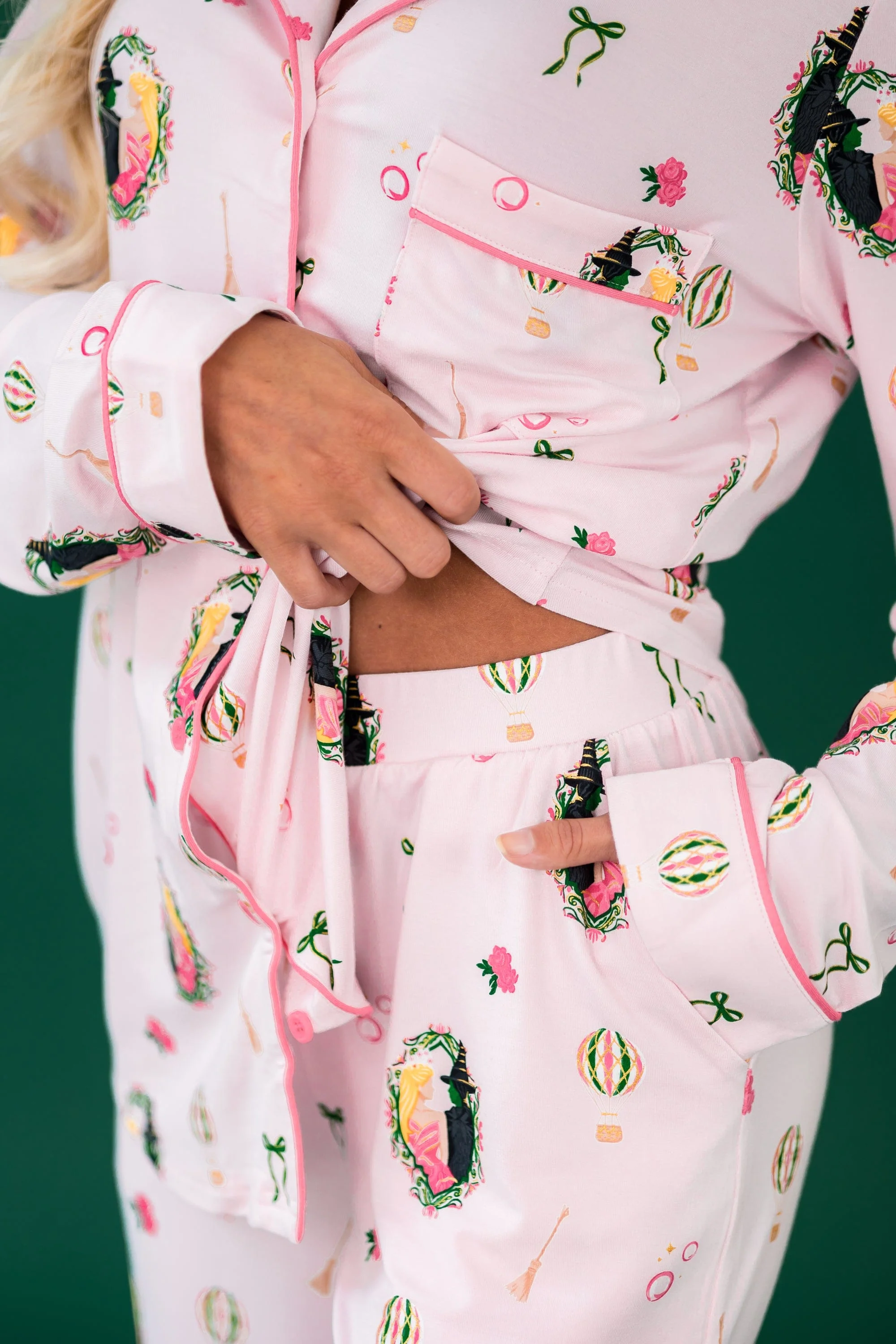 Long-Sleeved Women's Pajama Set in Wicked - Image 3