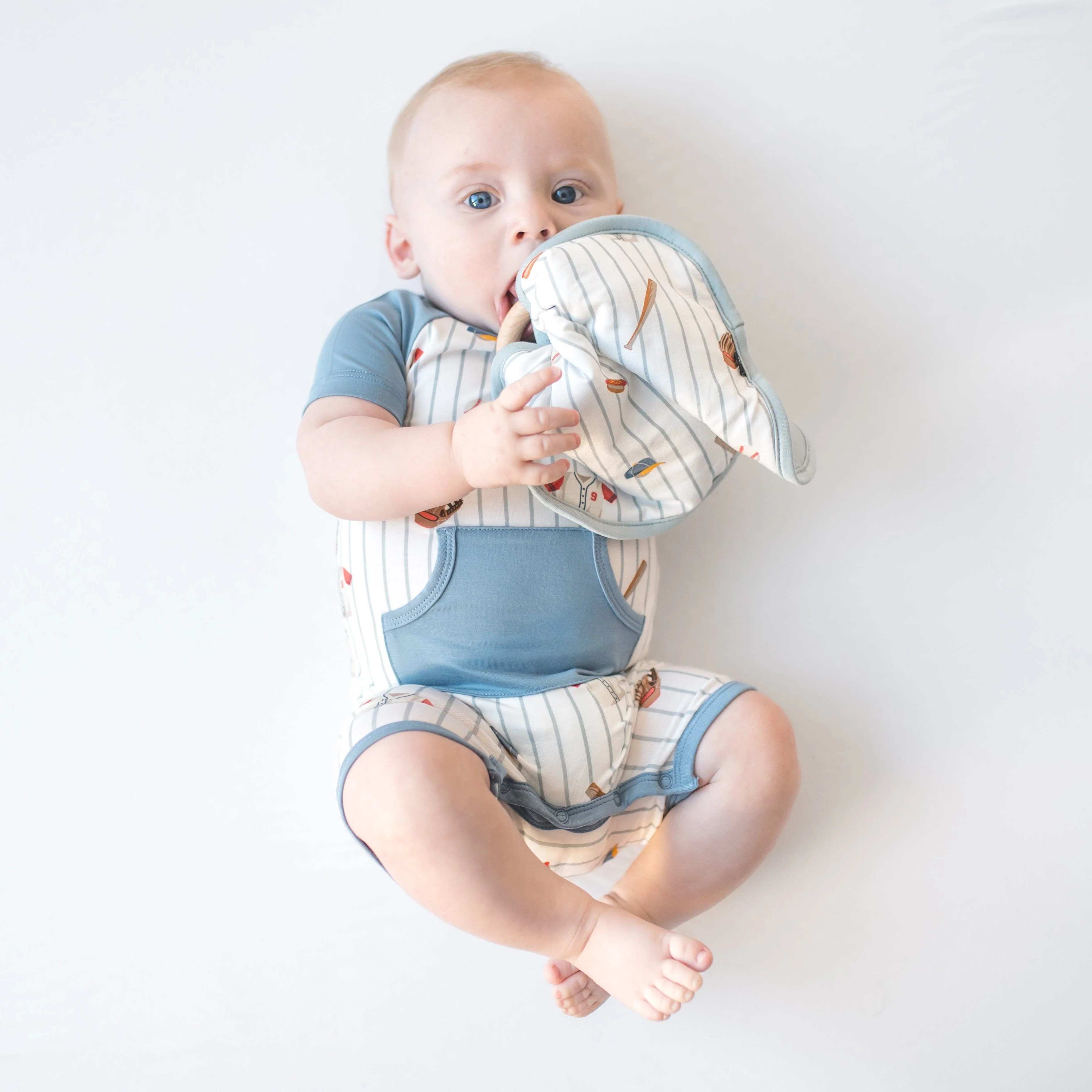 Lovey in Home Run with Removable Wooden Teething Ring - Image 3