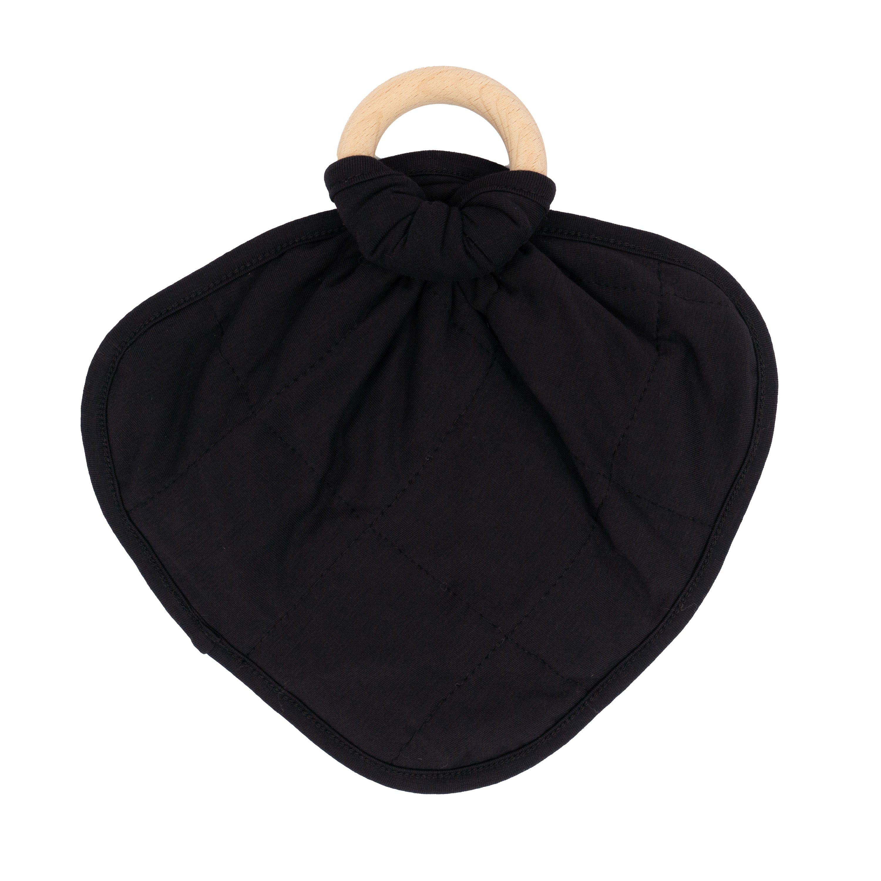 Lovey in Midnight with Removable Wooden Teething Ring - Image 4