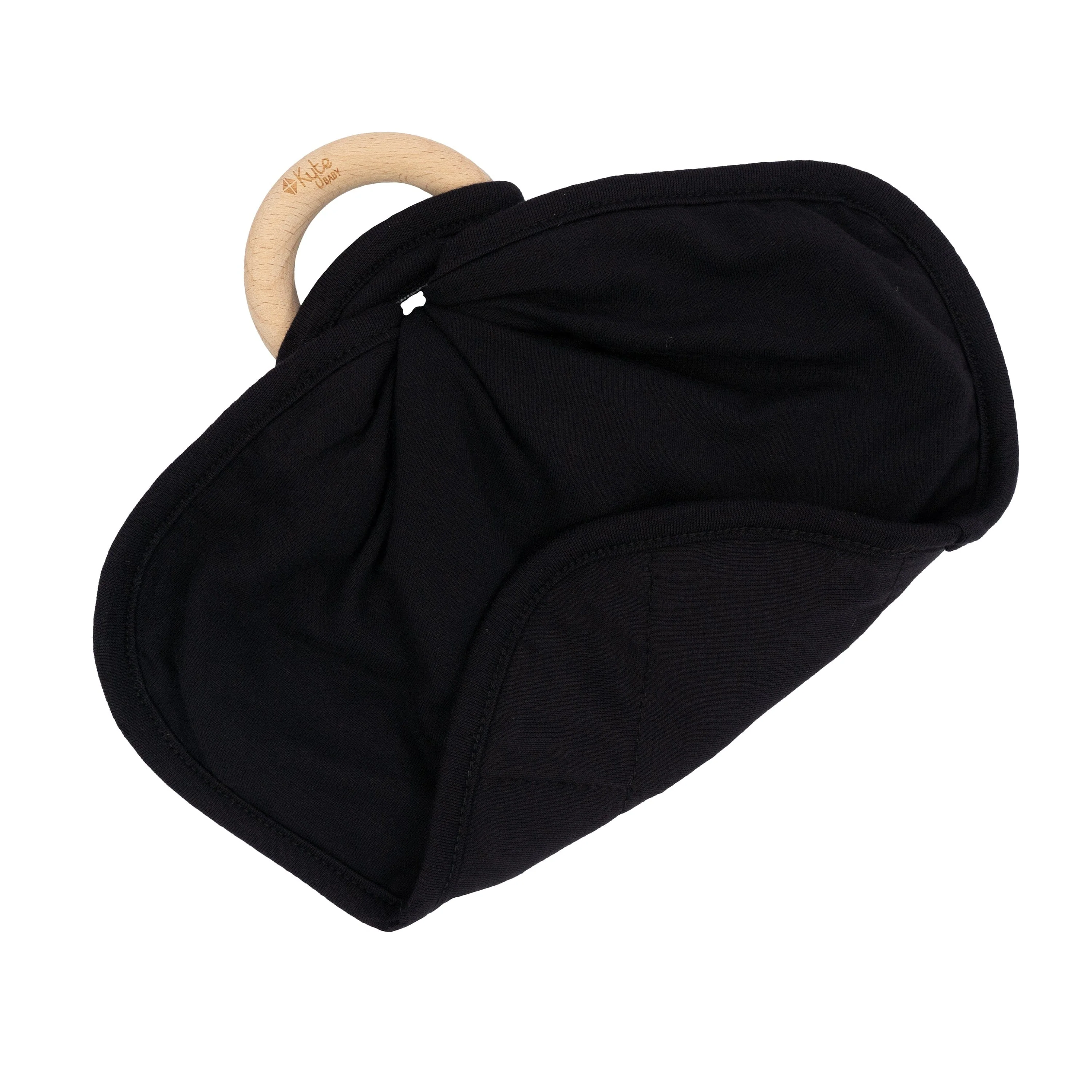 Lovey in Midnight with Removable Wooden Teething Ring - Image 5
