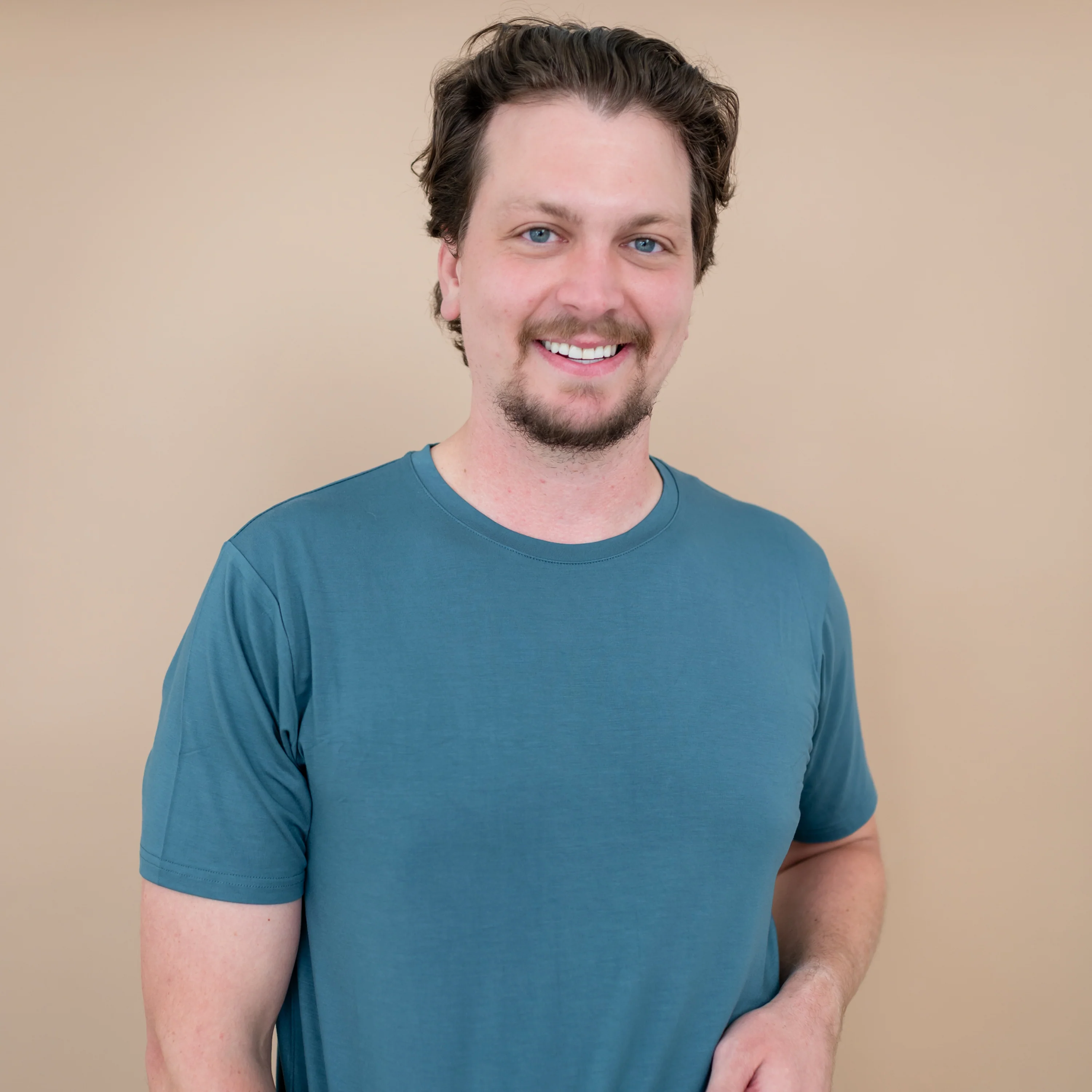 Men's Crew Neck Tee in Atlantic - Image 4