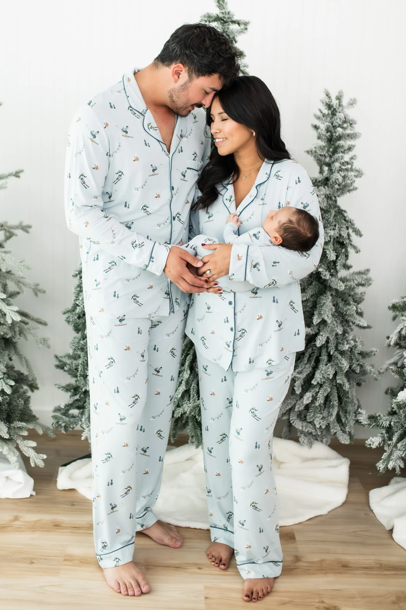 Men's Long Sleeve Pajama Set in Ski - Image 2