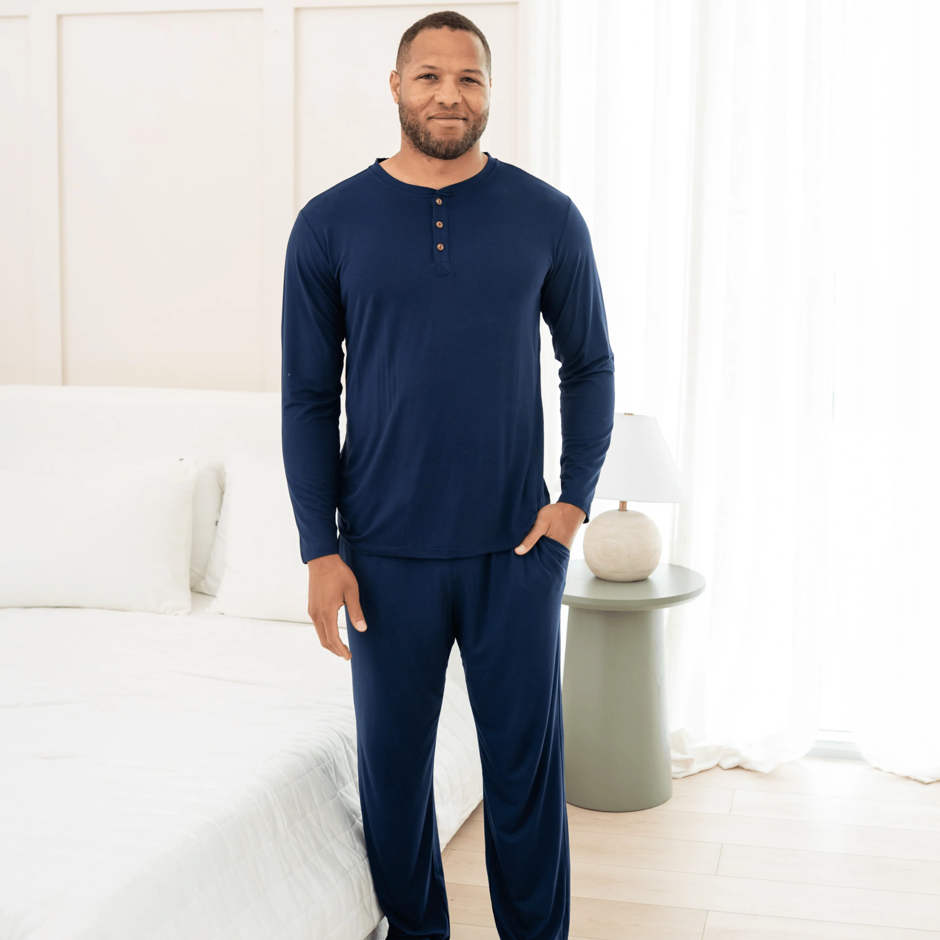 Men's Lounge Pants in Navy - Image 2