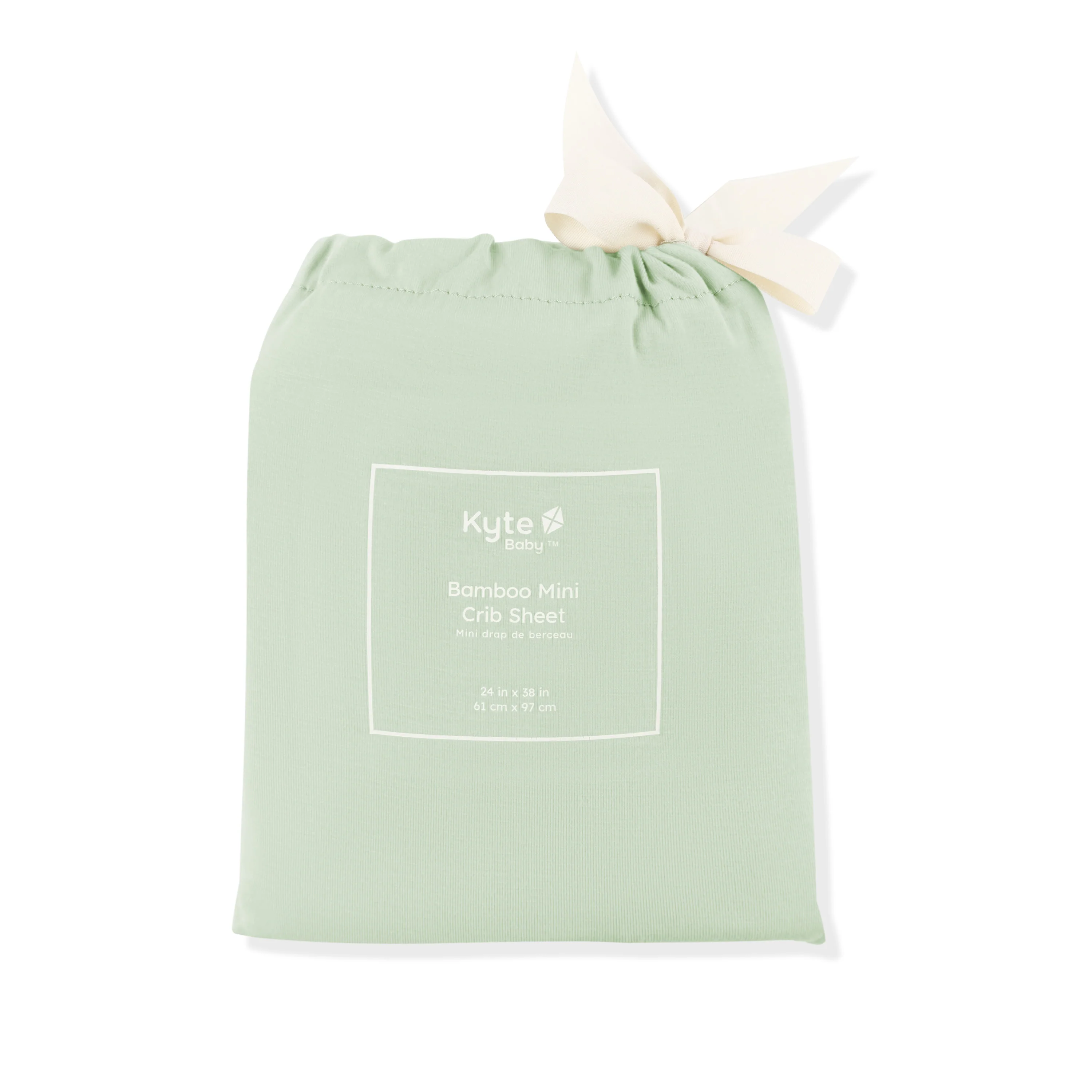 Mini Crib Sheet in Basil - Image 3