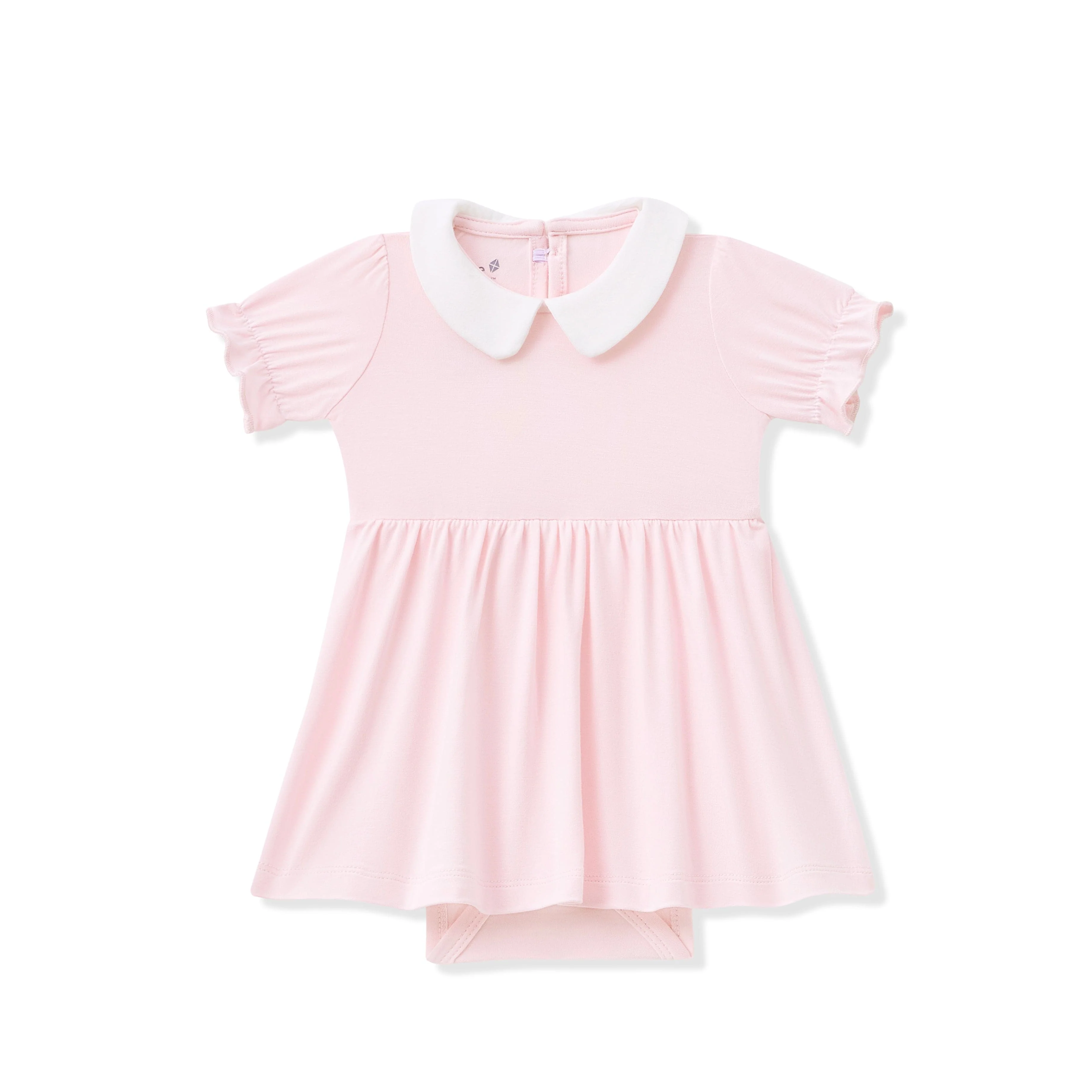 Peter Pan Collar Bodysuit Dress in Sakura - Image 2