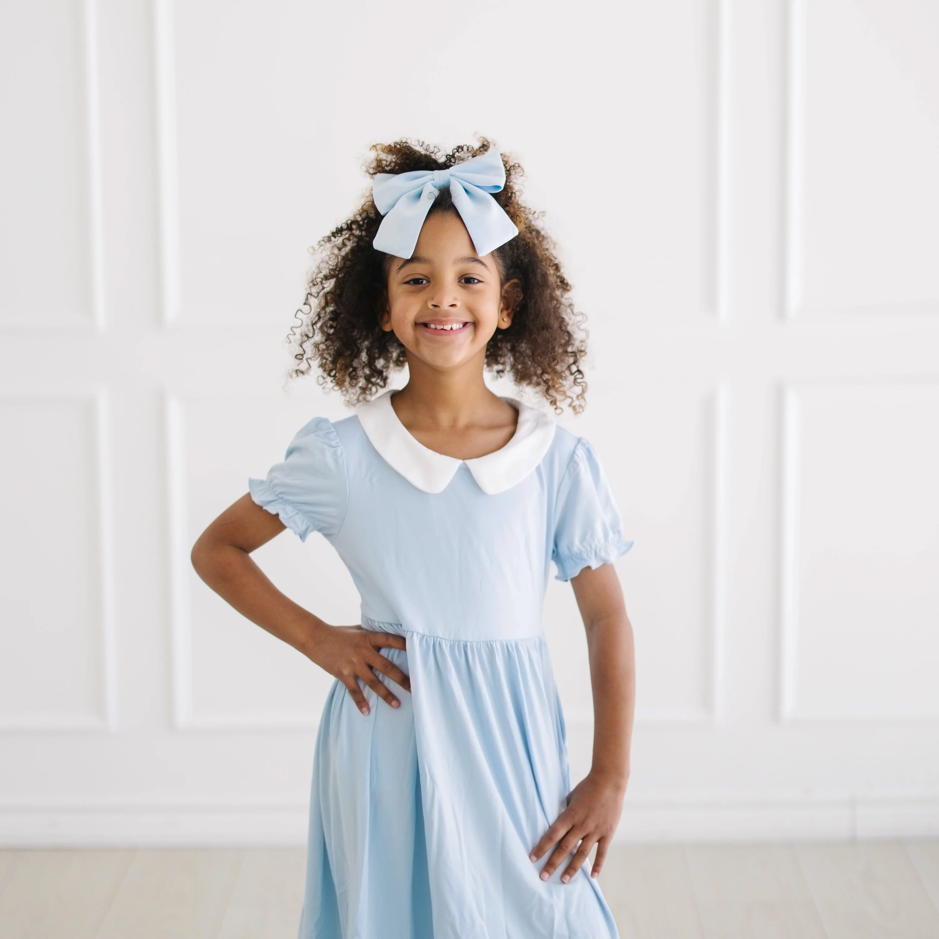 Peter Pan Collar Dress in Breeze - Image 3