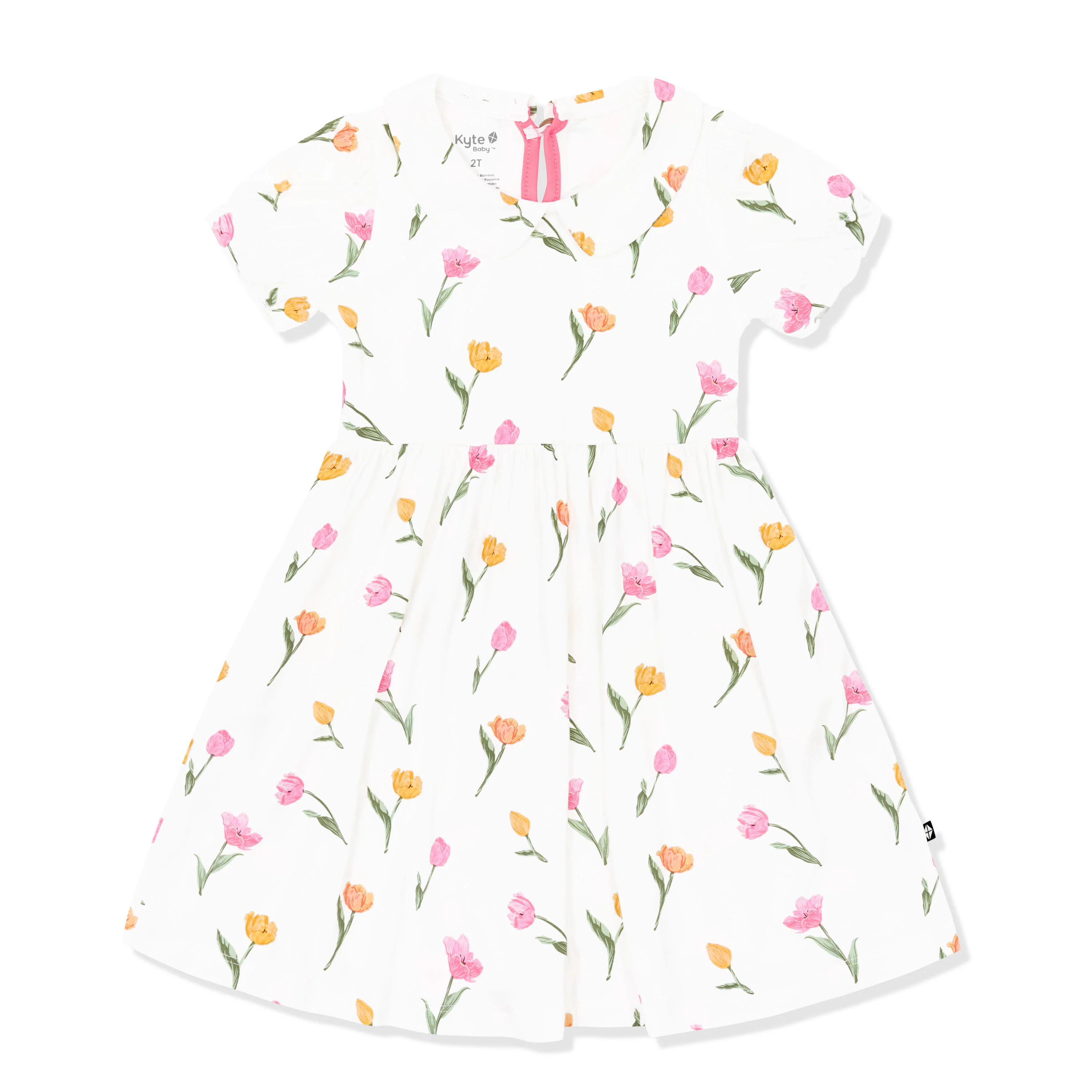 Peter Pan Collar Dress in Tulip - Image 2