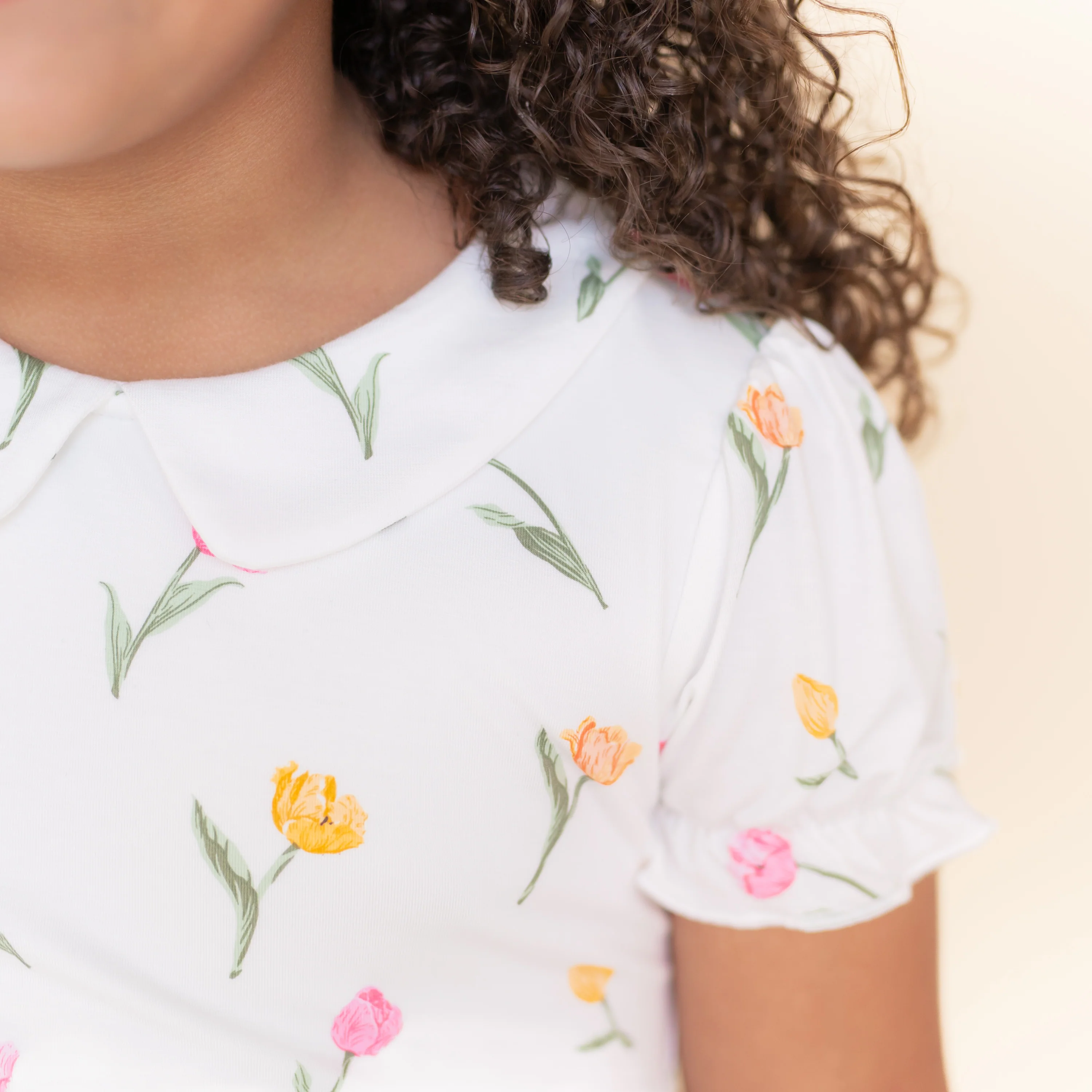 Peter Pan Collar Dress in Tulip - Image 3
