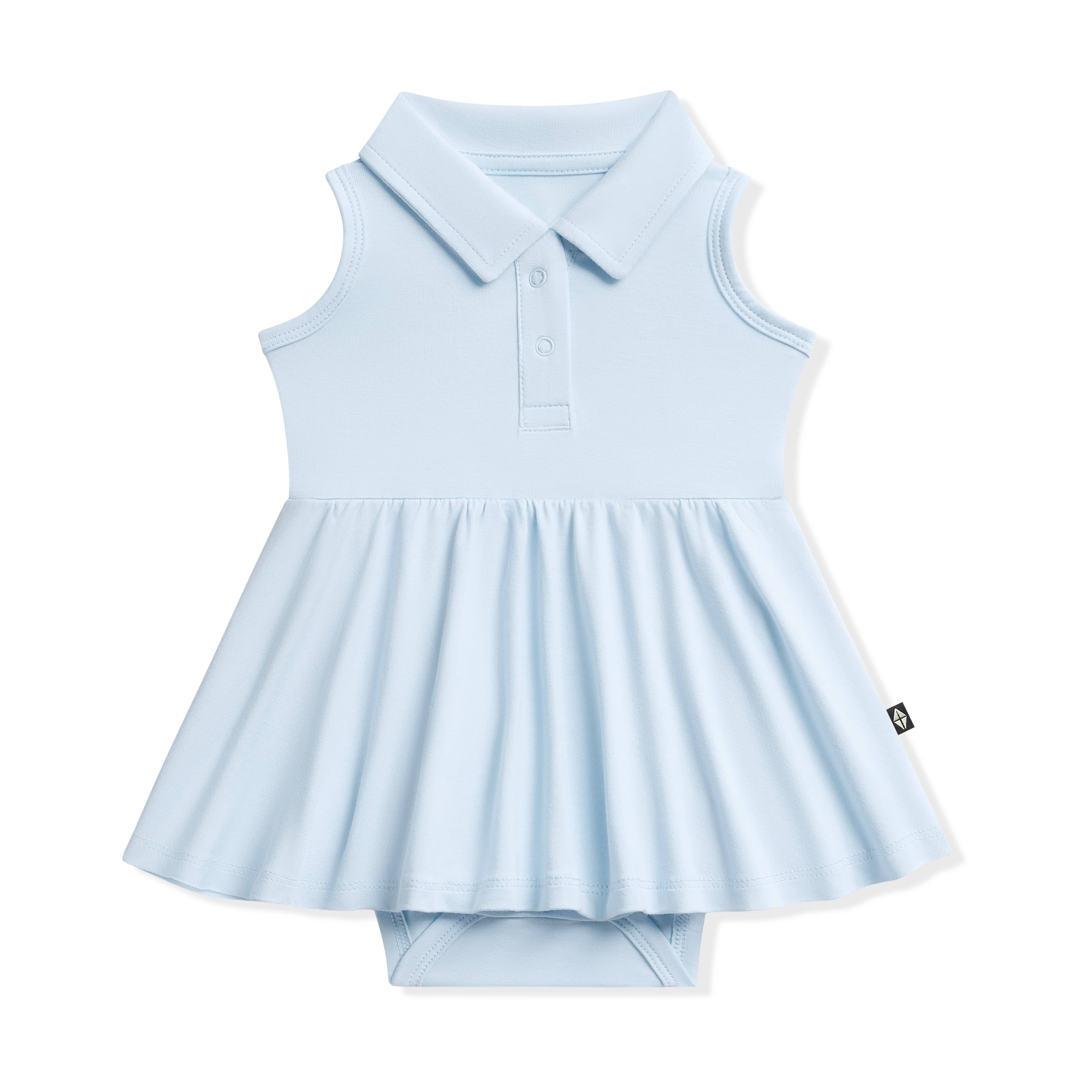 Polo Bodysuit Dress in Breeze - Image 2