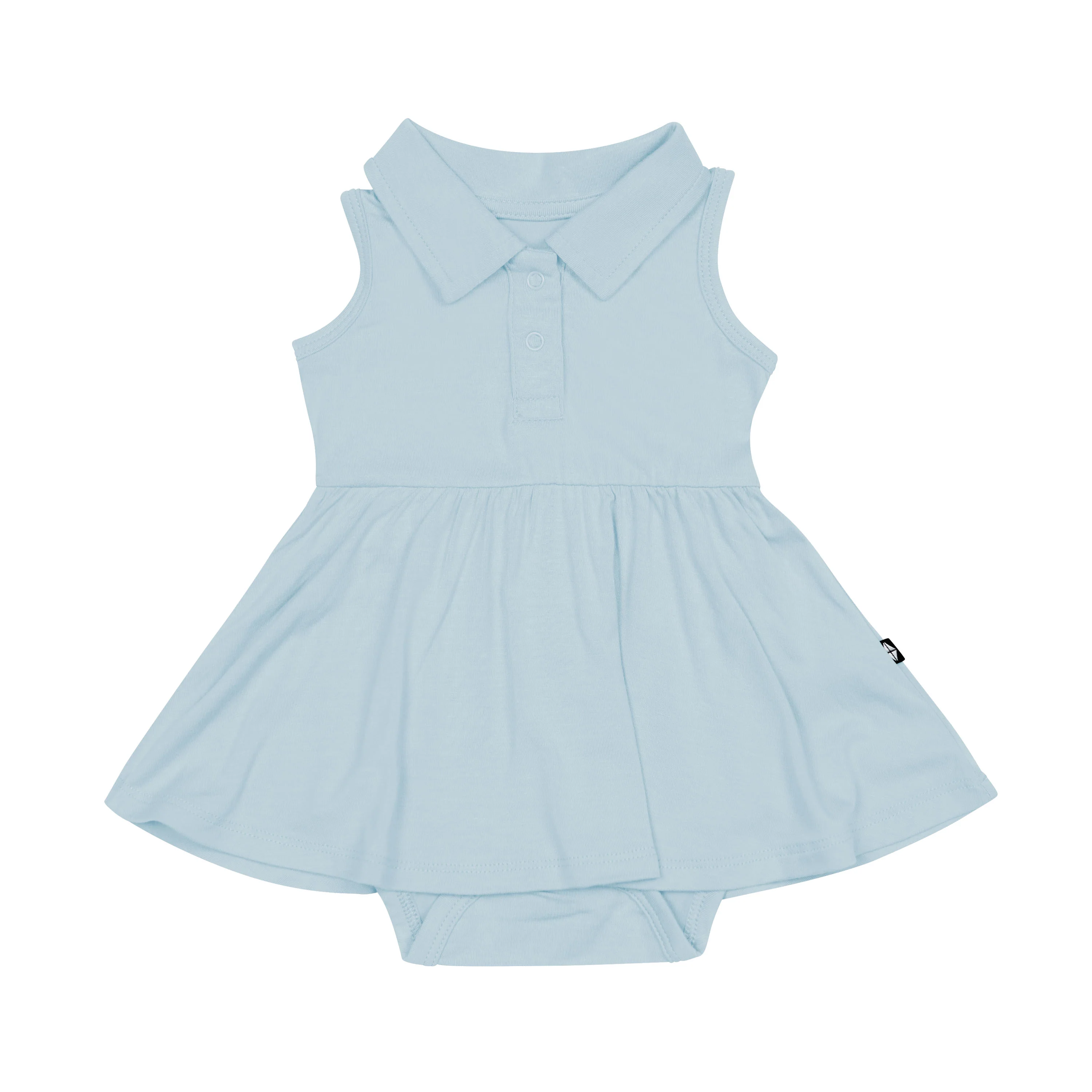 Polo Bodysuit Dress in Fog - Image 2