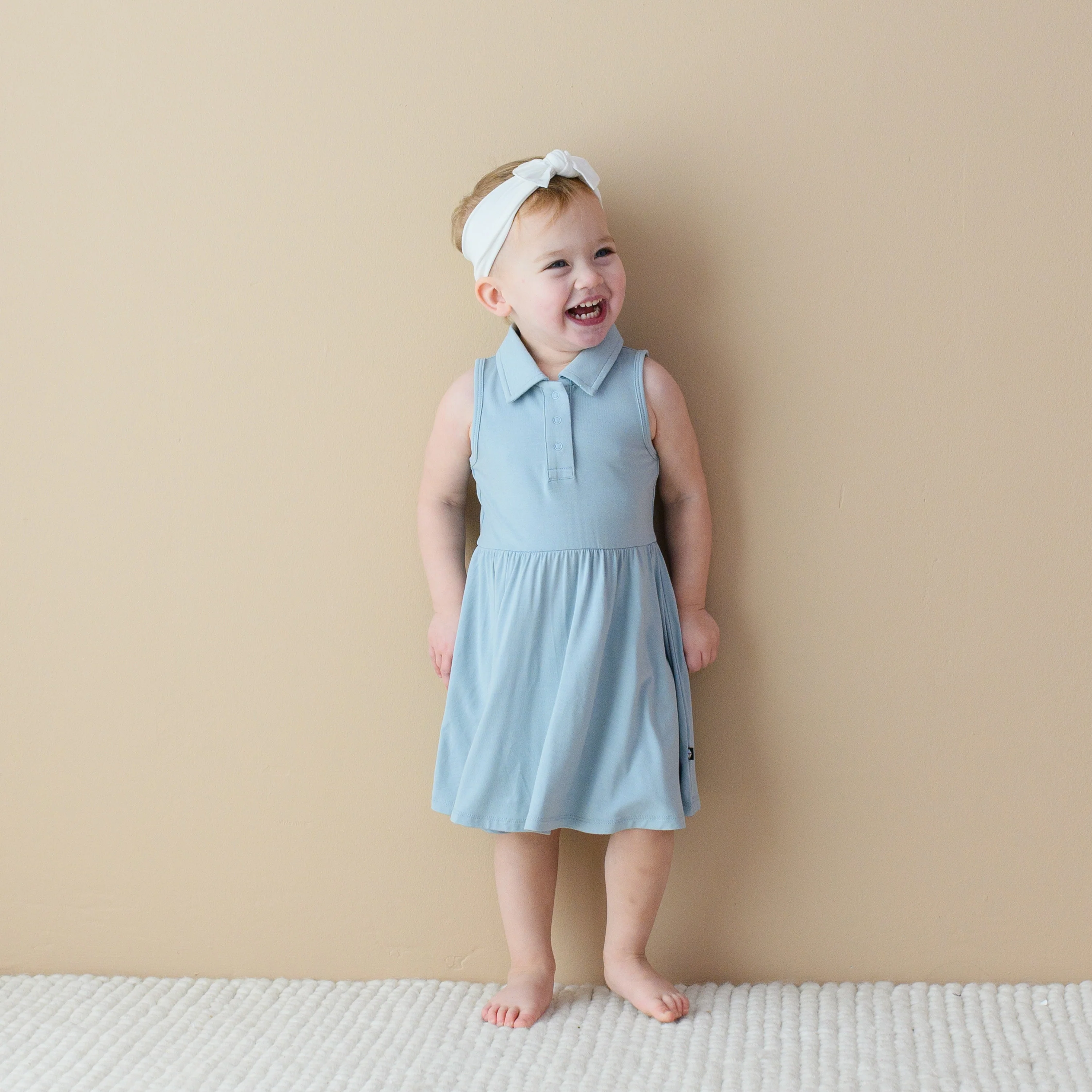 Polo Bodysuit Dress in Fog - Image 3
