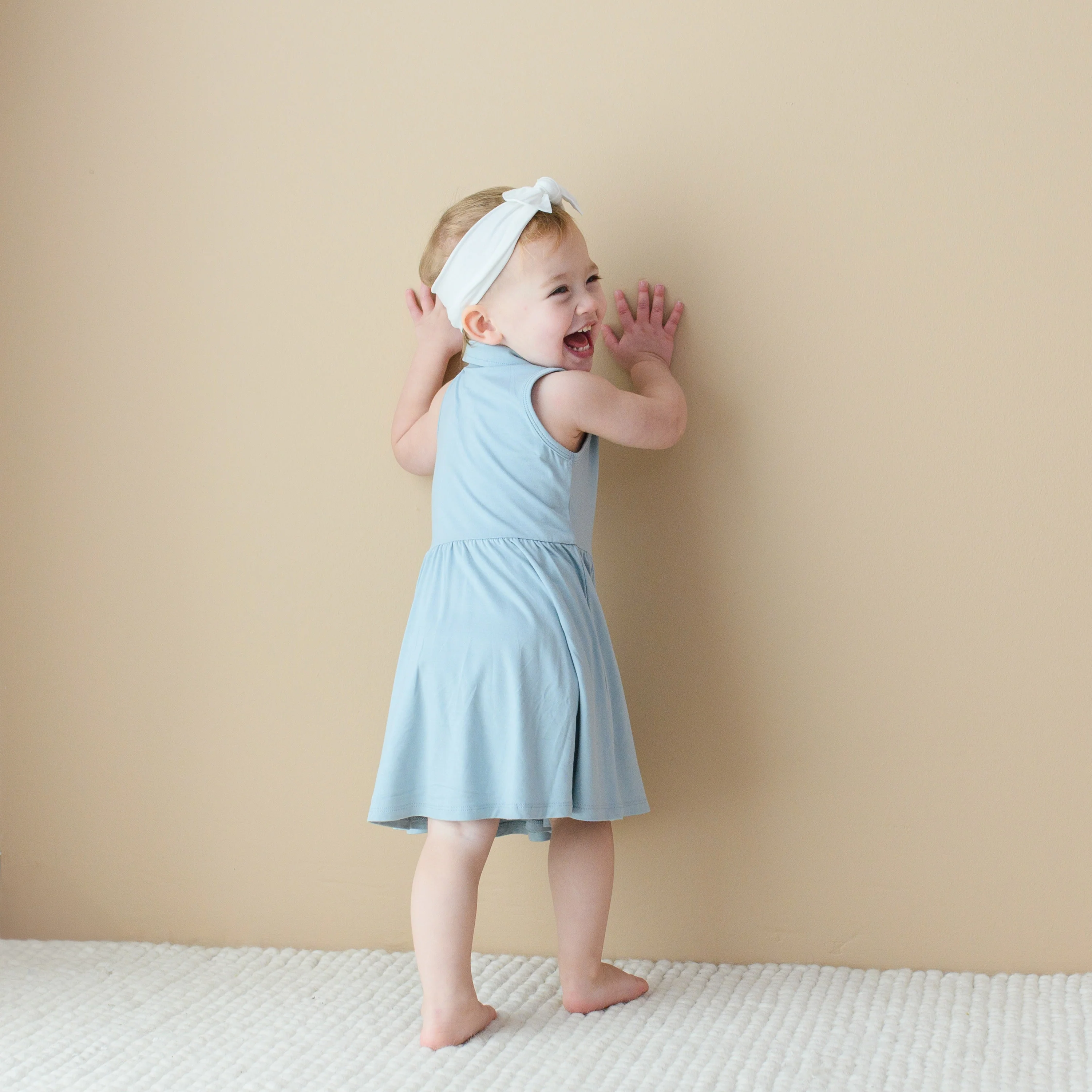 Polo Bodysuit Dress in Fog - Image 4