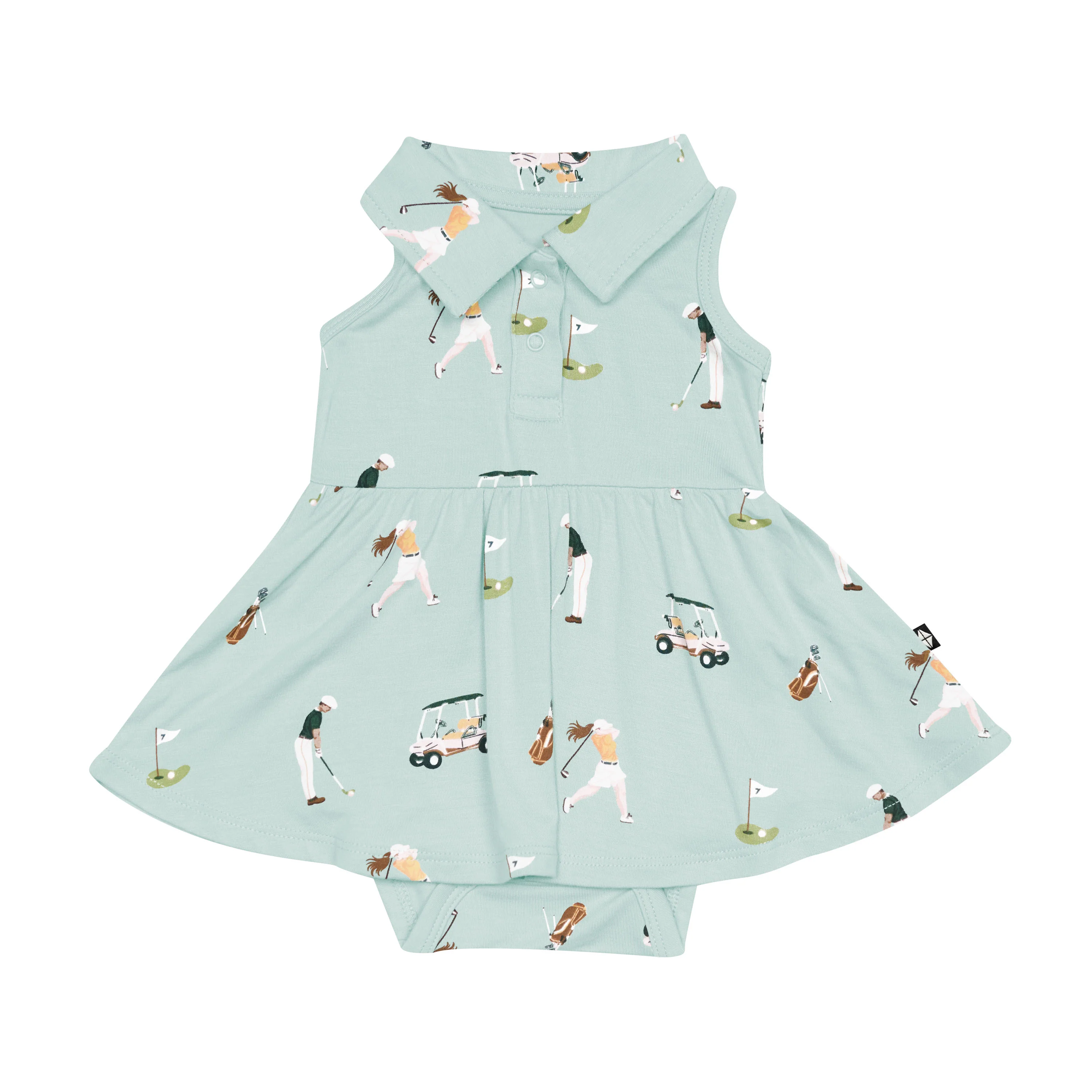 Polo Bodysuit Dress in Golf - Image 2