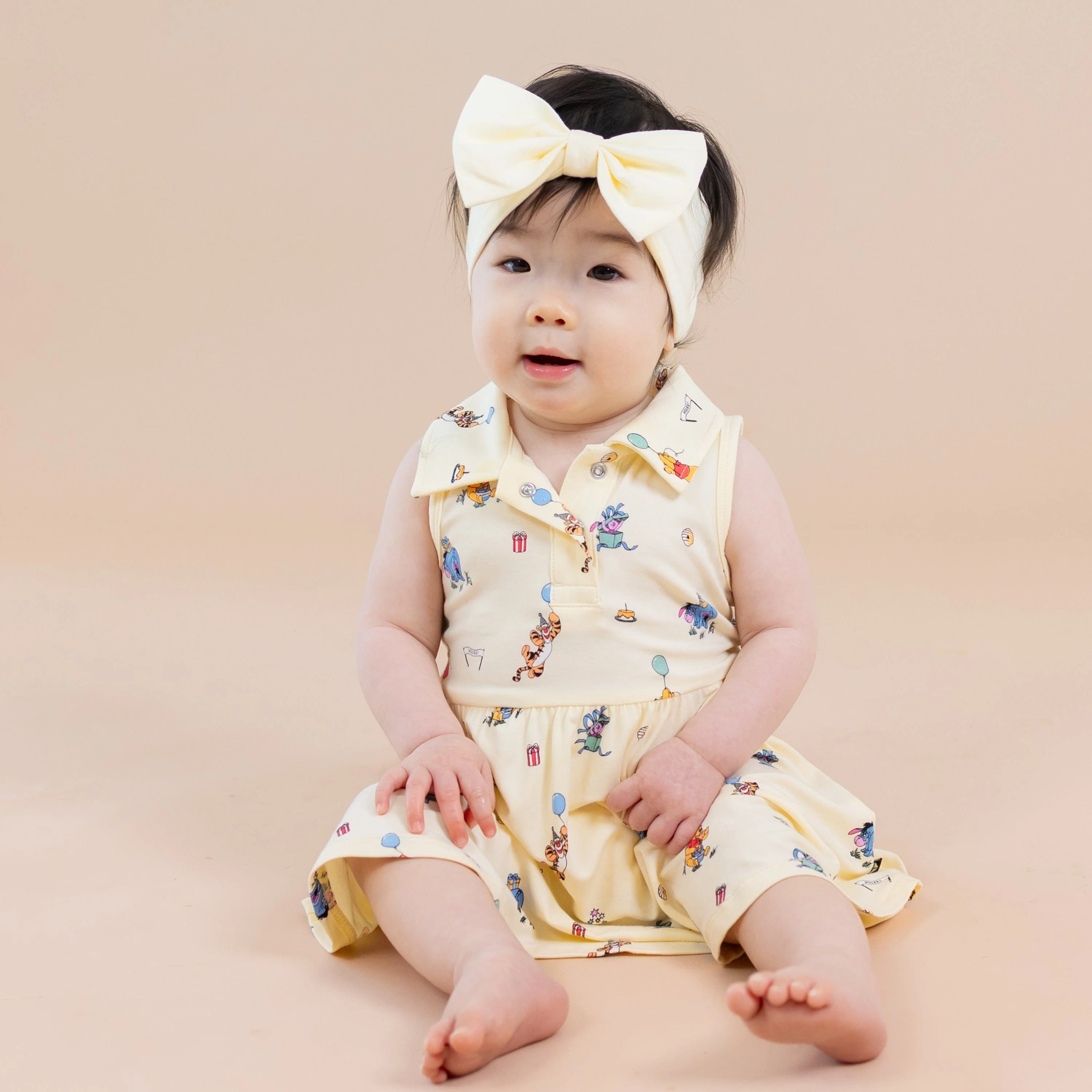 Polo Bodysuit Dress in Winnie the Pooh Celebration - Image 4