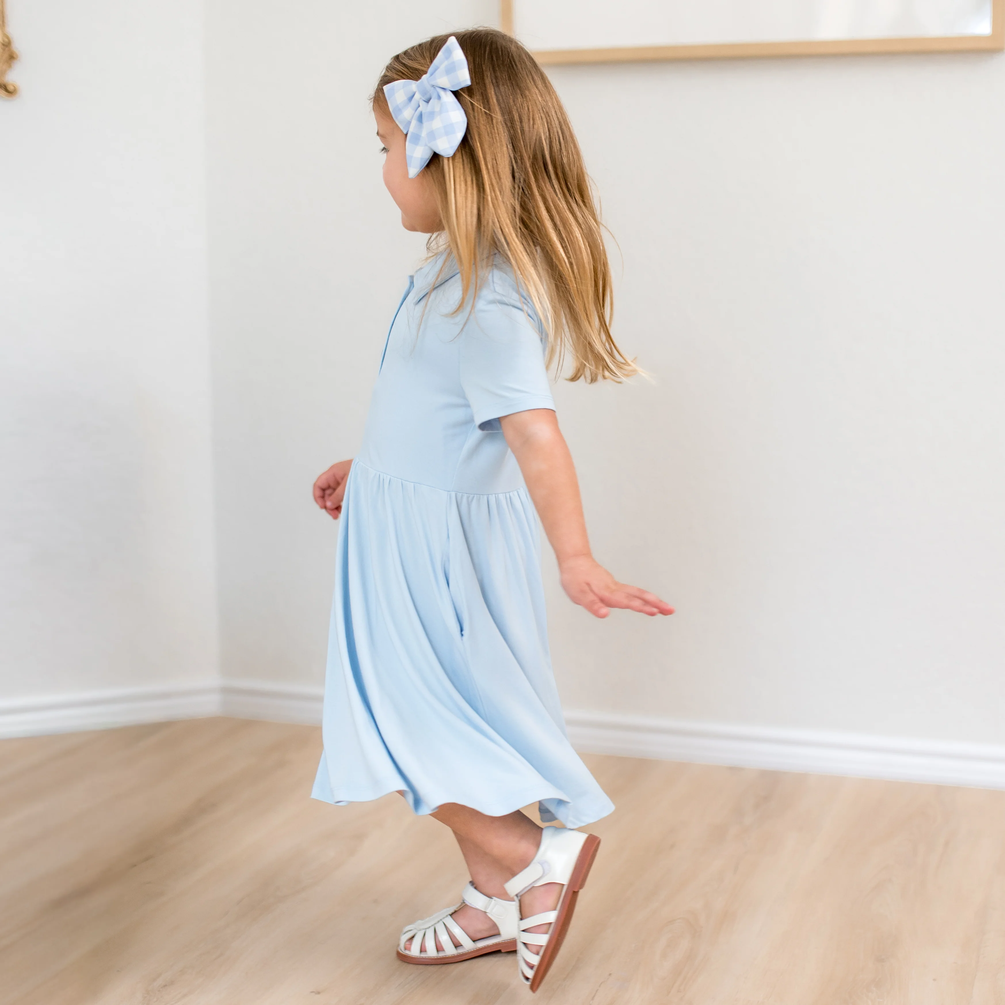 Polo Dress in Breeze - Image 4