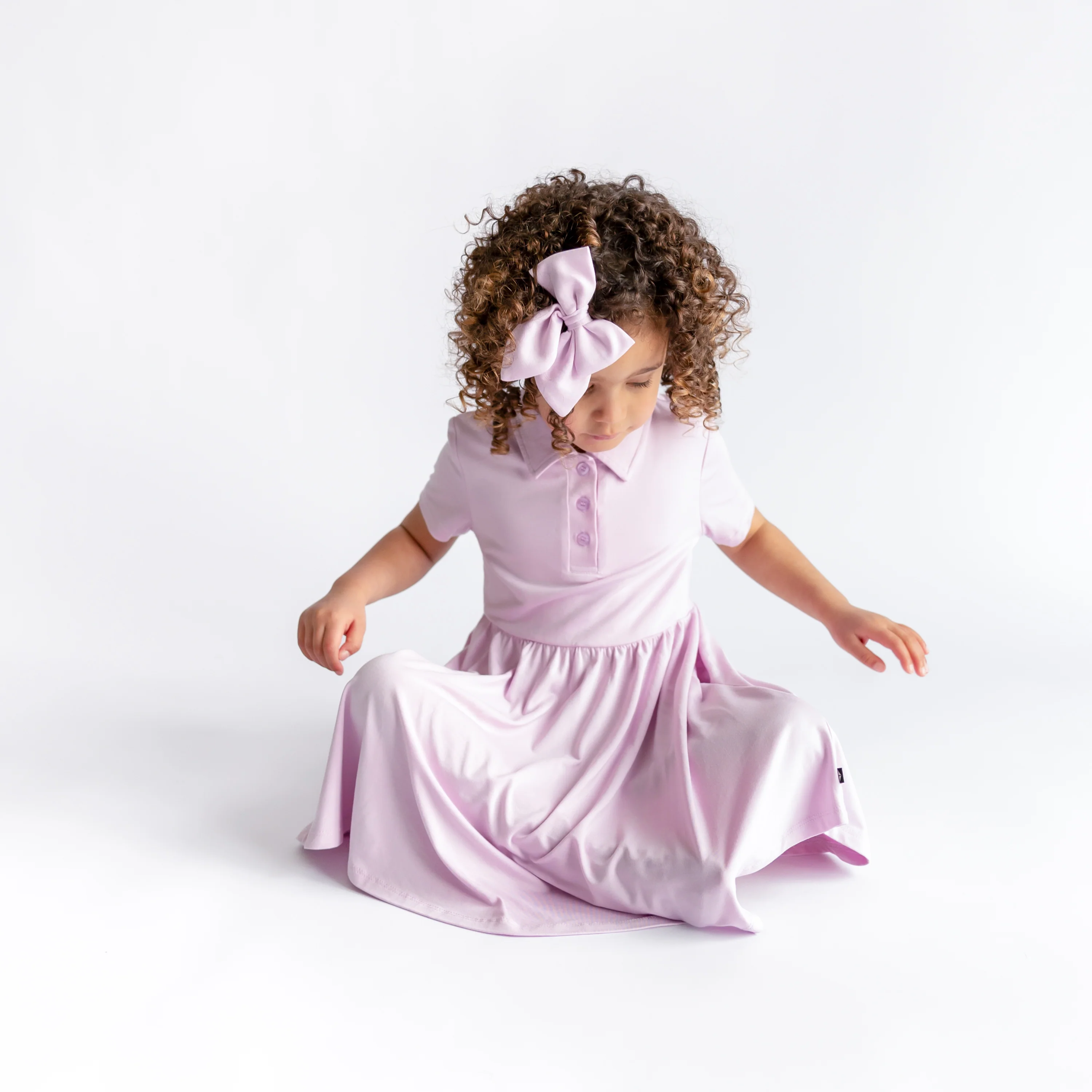 Polo Dress in Thistle - Image 3