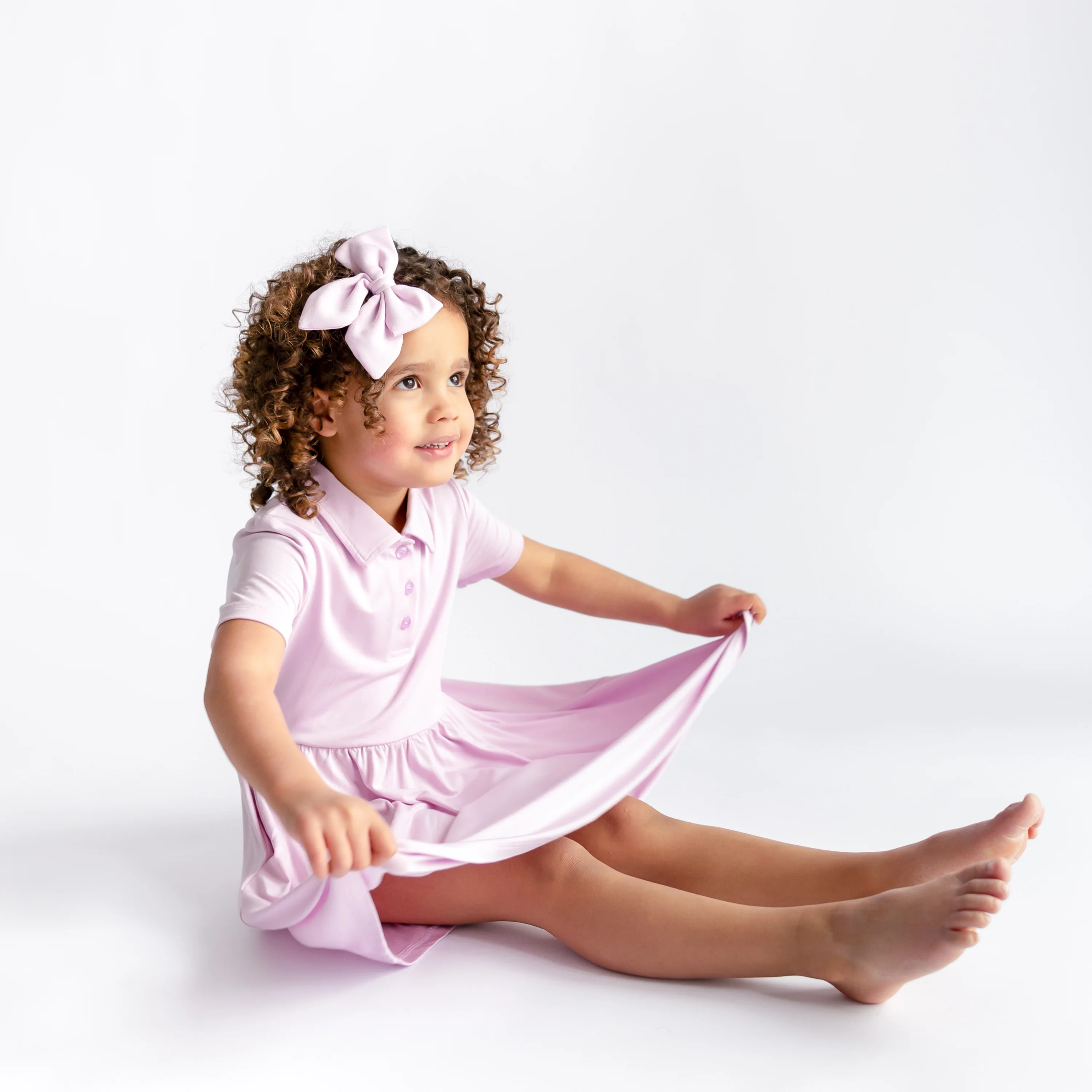 Polo Dress in Thistle - Image 4