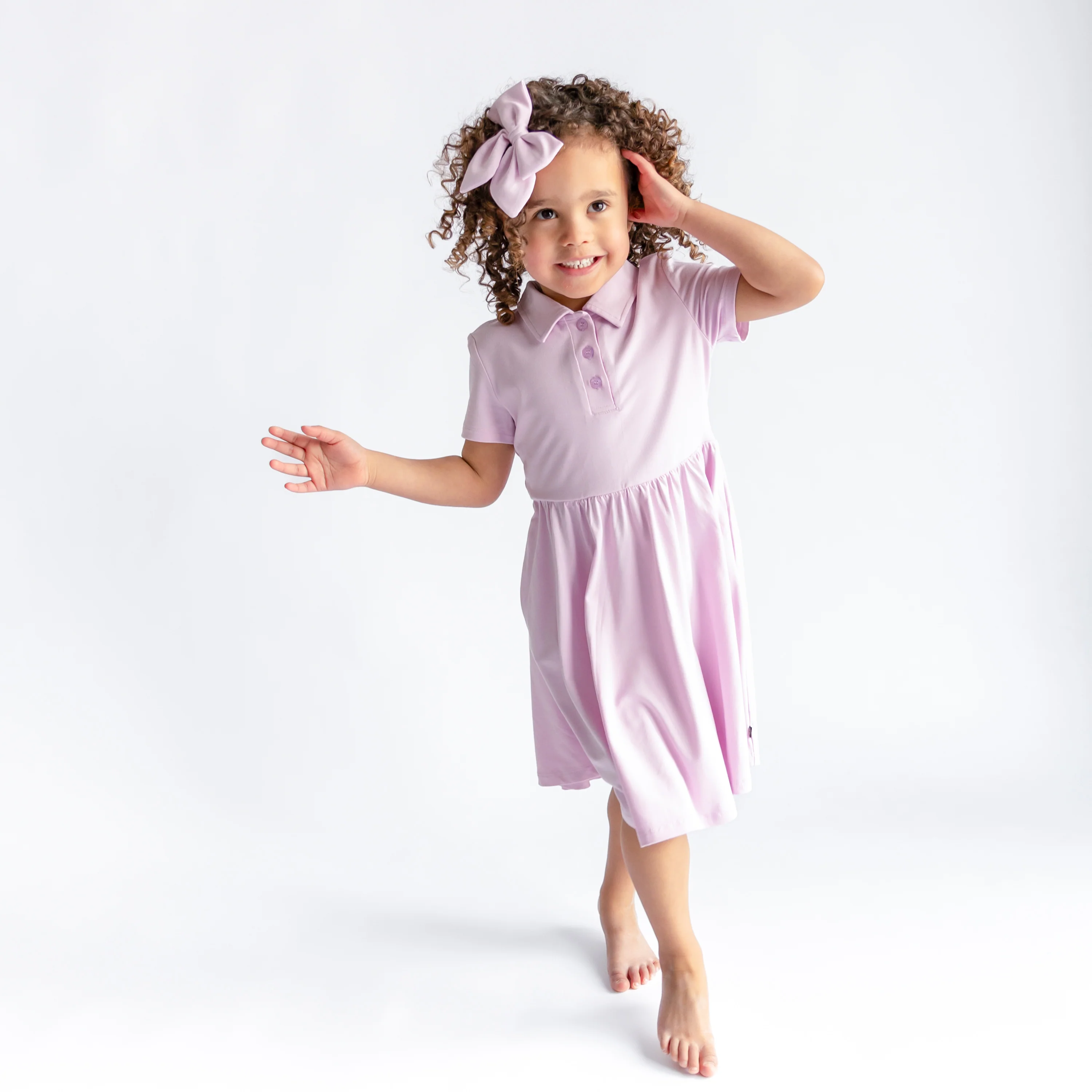 Polo Dress in Thistle - Image 5