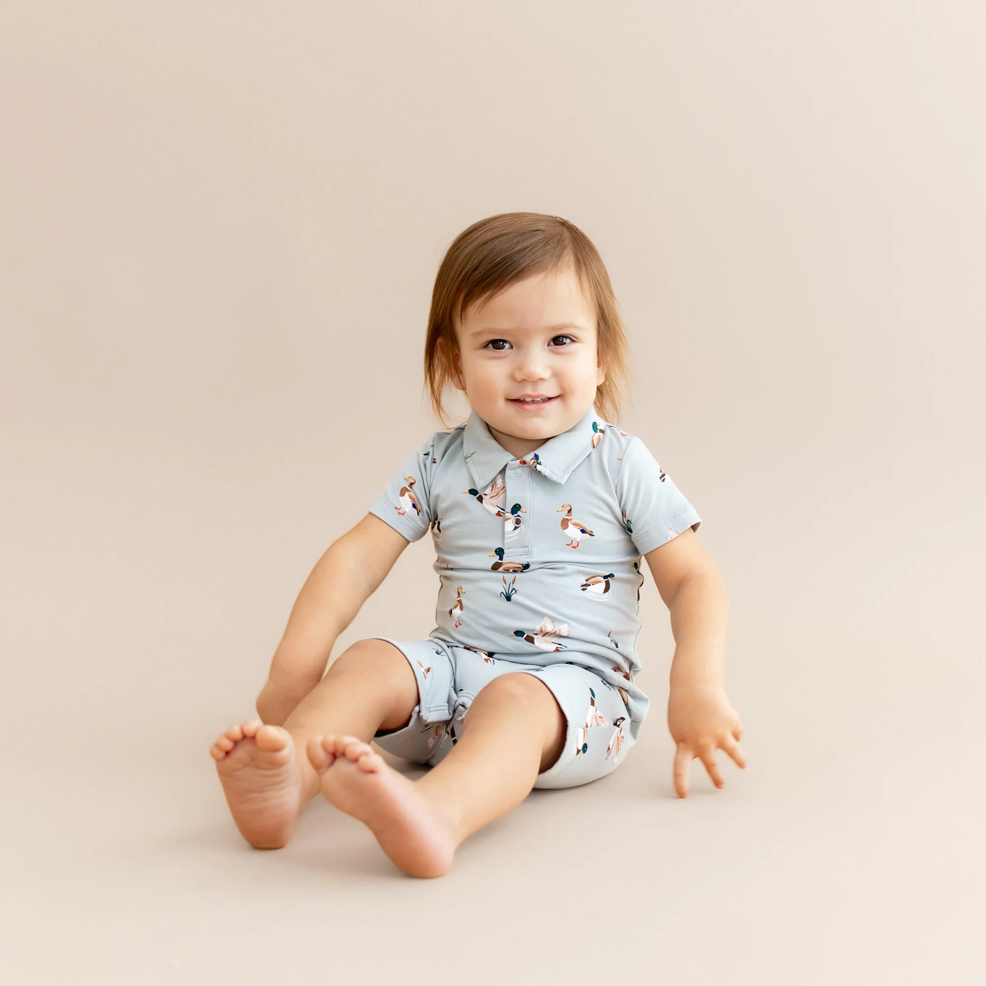 Polo Shortall in Mallard Duck - Image 3