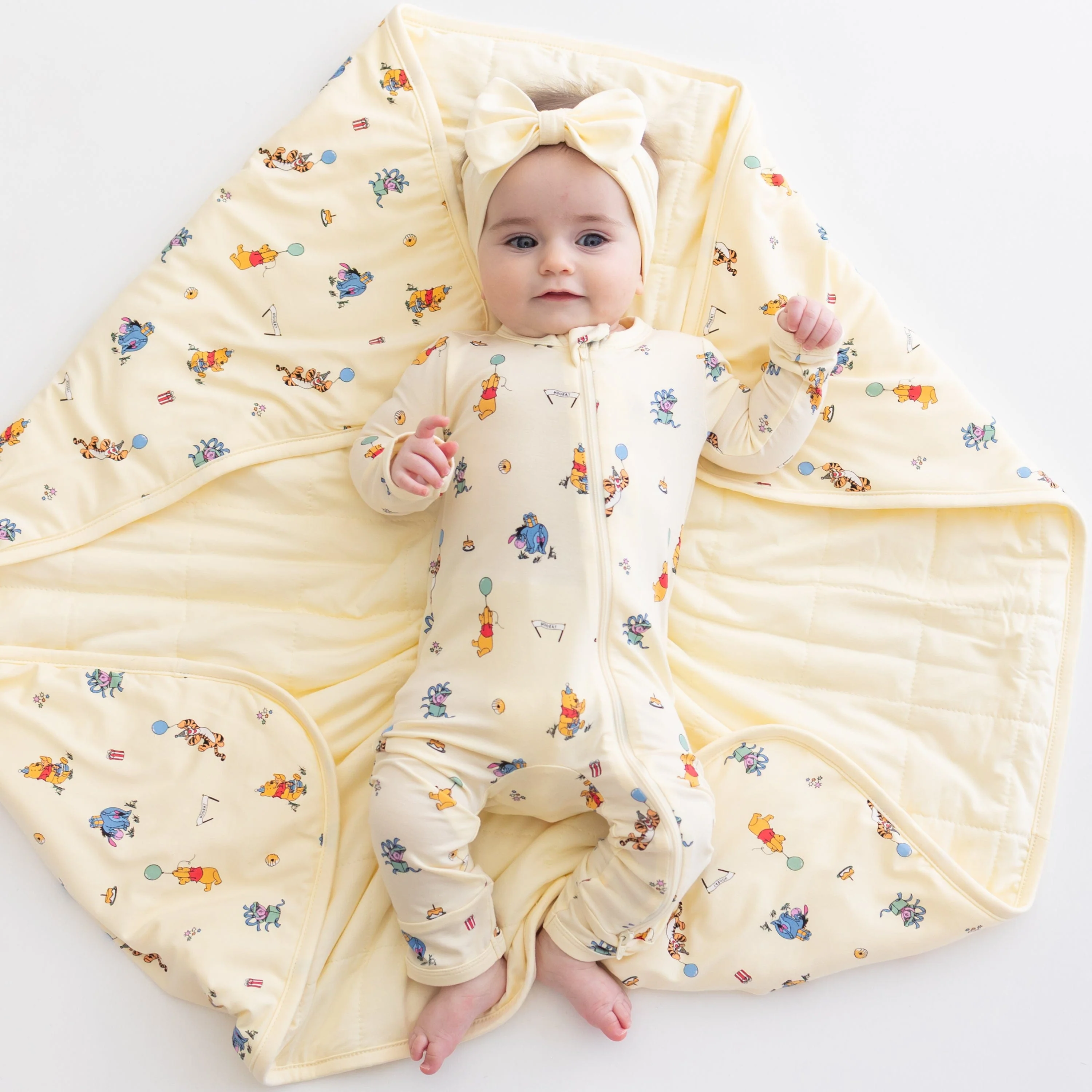 Baby Blanket in Winnie the Pooh Celebration - Image 3