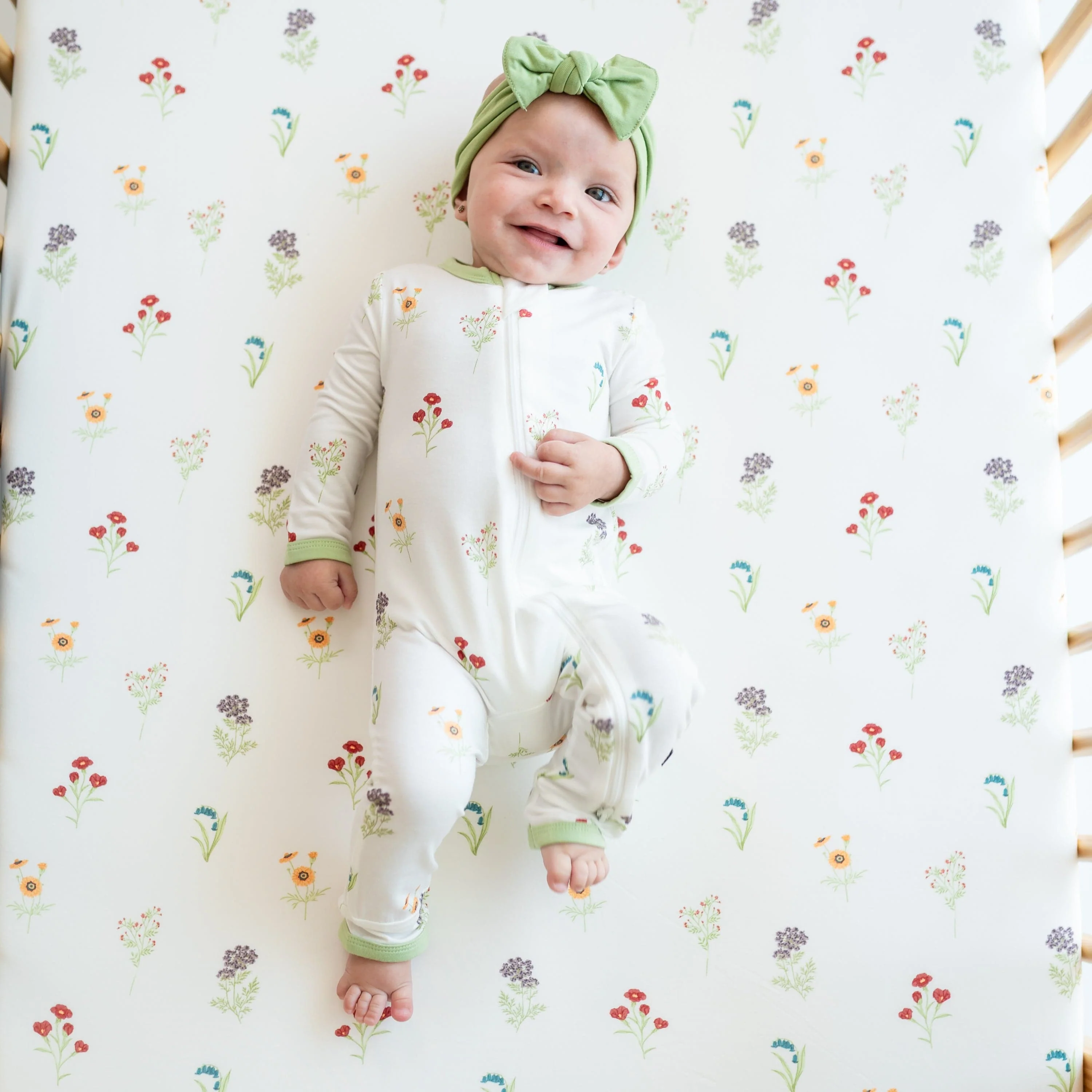 Crib Sheet in Wildflower - Image 2